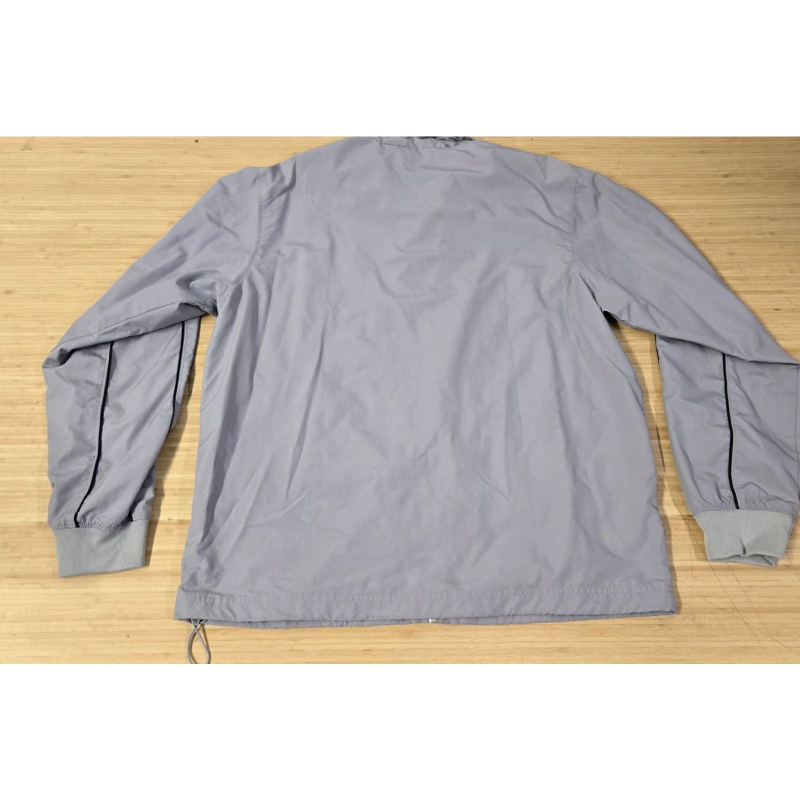 Nike Nike Jacket Mens Large Gray Black Full Zip Windbreaker Sportswear Thailand Size US L / EU 52-54 / 3 - 6 Thumbnail