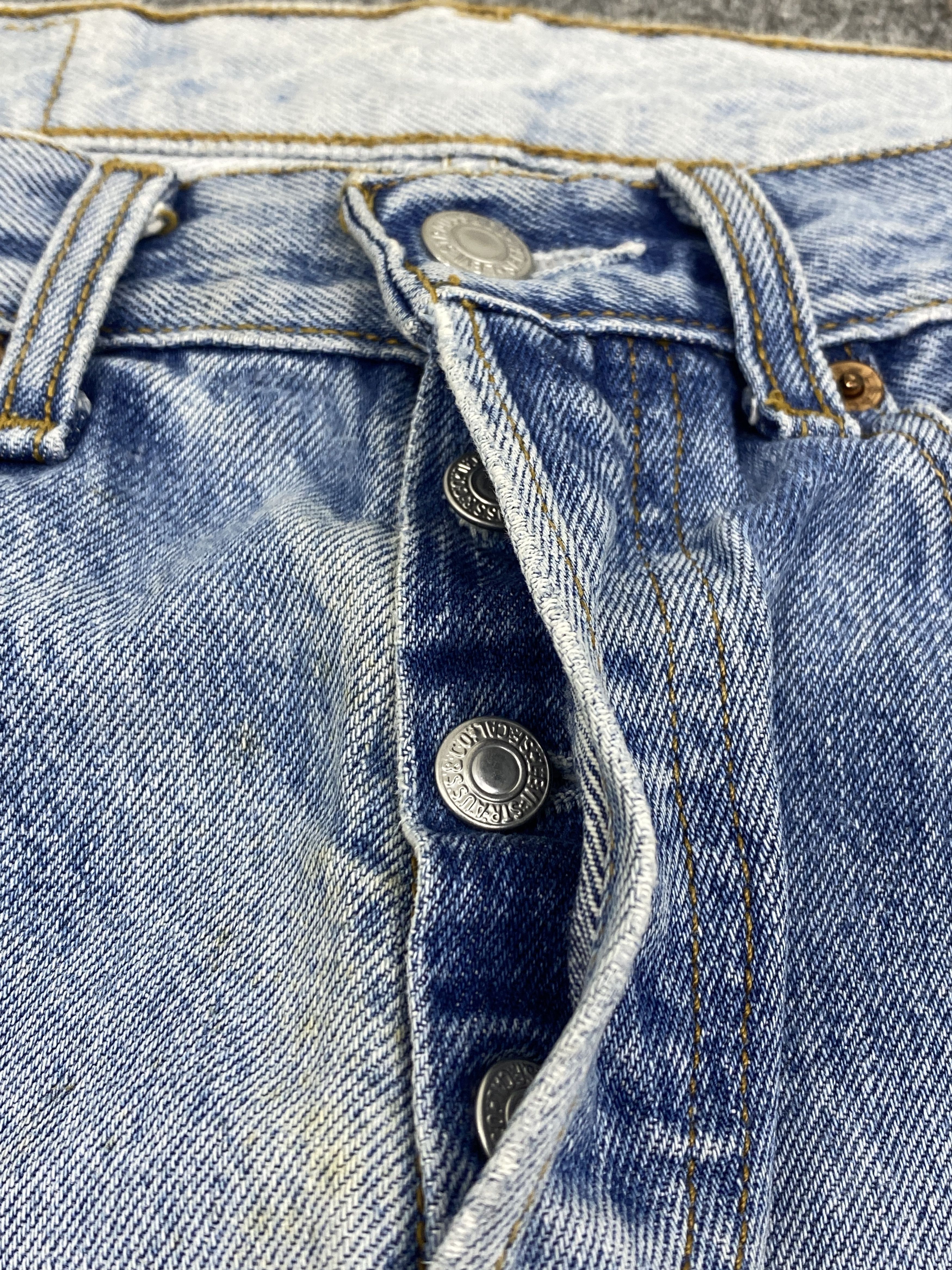 Levi's Faded Blue Vintage Levis 501 Jeans DP2761 Size US 27 - 11 Thumbnail