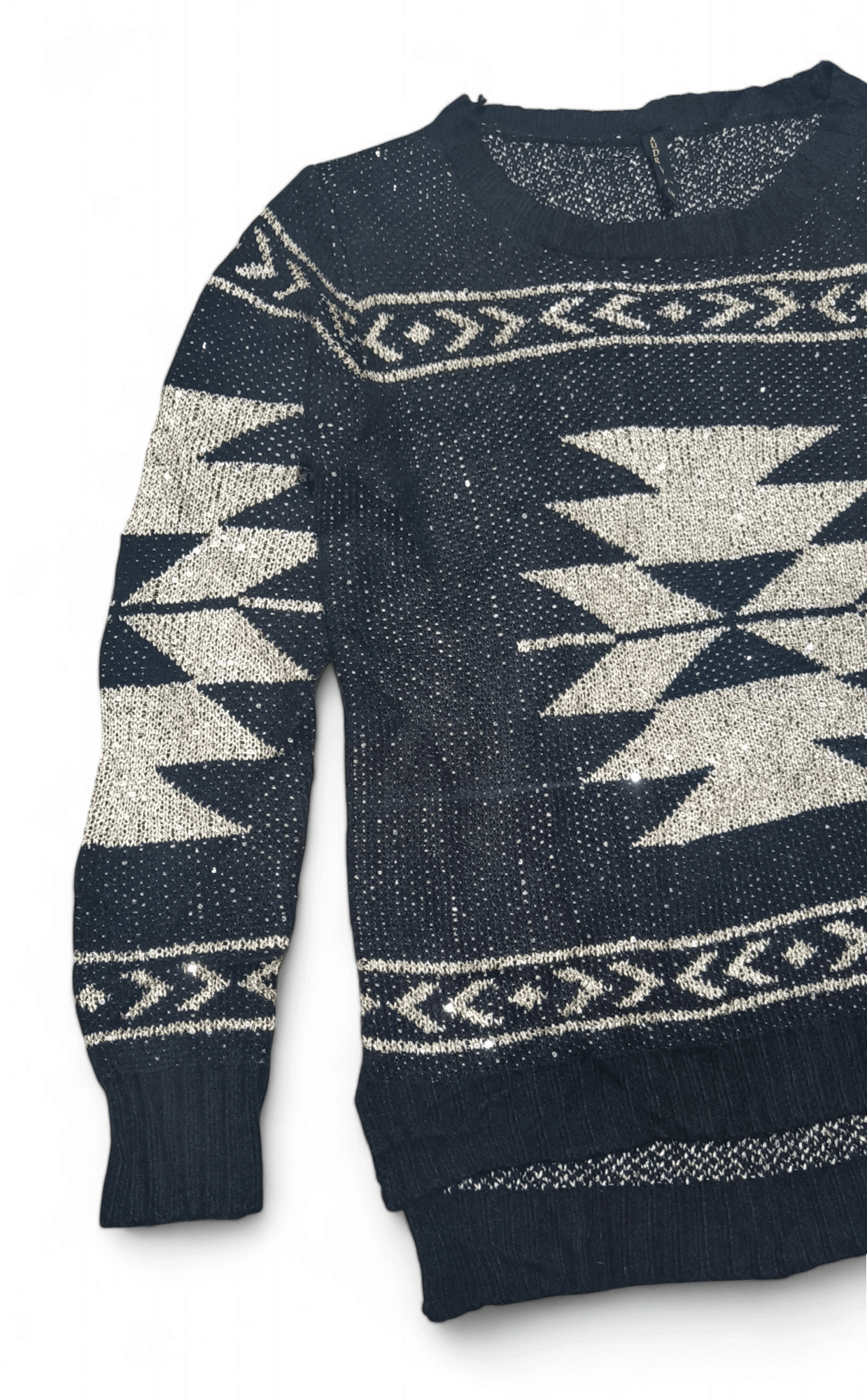 Other Vintage AUDREY ANN Women's Ethnic Knit Bling Sparkle Sweater Size S / US 4 / IT 40 - 6 Thumbnail