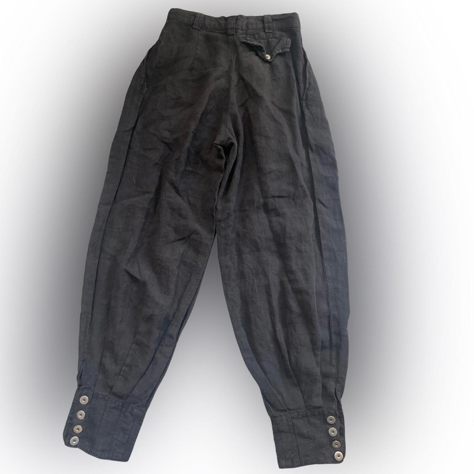 Other Luzifer Berlin Aladin Pants 100% Linen Trousers (XS) RARE Size 34R - 4 Thumbnail