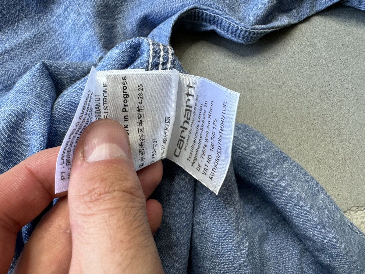 Carhartt × Vintage CARHARTT VINTAGE SALINAC WORKWEAR USA STYLE JEANS SHIRT Size US L / EU 52-54 / 3 - 5 Thumbnail