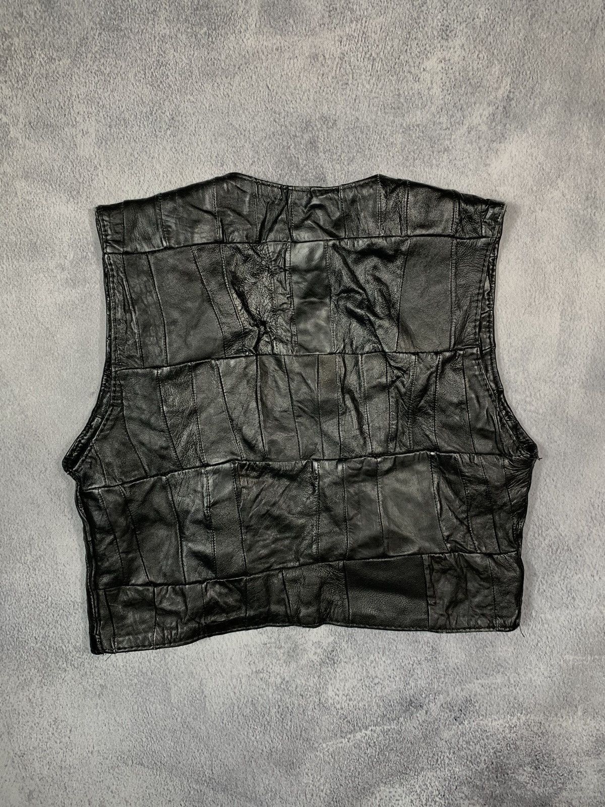 Other Vintage 80s style wmns Leather patchwork vest retro size M Size M / US 6-8 / IT 42-44 - 13 Thumbnail
