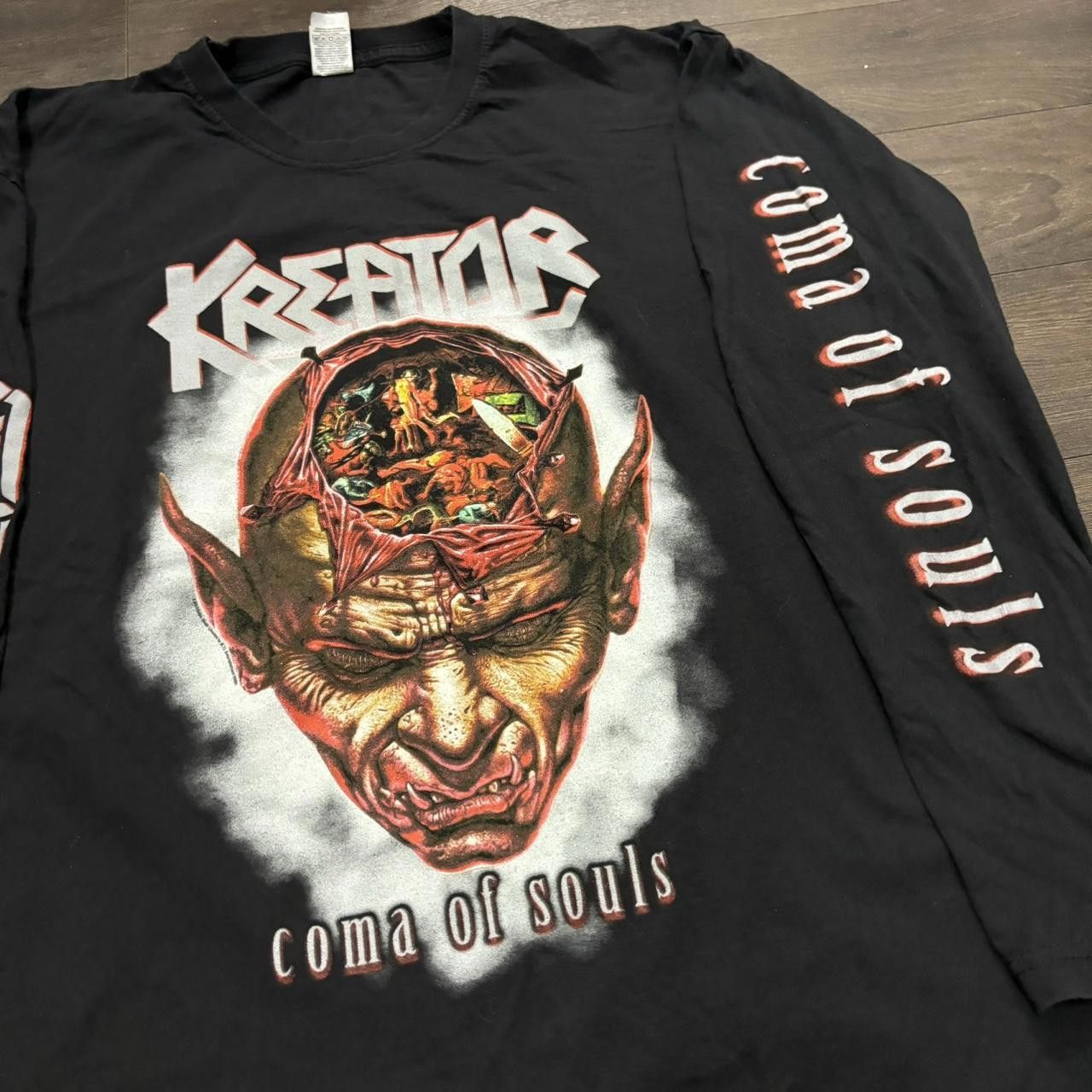 Fruit Of The Loom Kreator Coma Of Souls Long Sleeve T Shirt 00s XL Size US XL / EU 56 / 4 - 1 Thumbnail