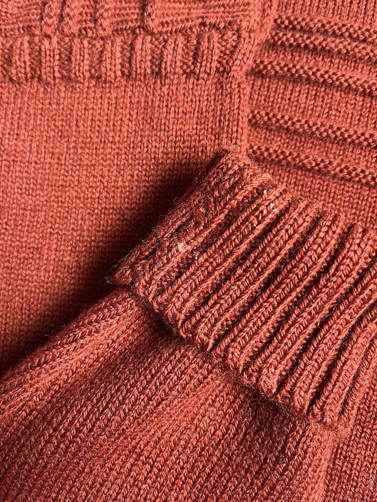 Le Tricoteur Guernsey Vintage Traditional Guernsey Brown Cross Wool Jumper Sweater Size US L / EU 52-54 / 3 - 17 Thumbnail