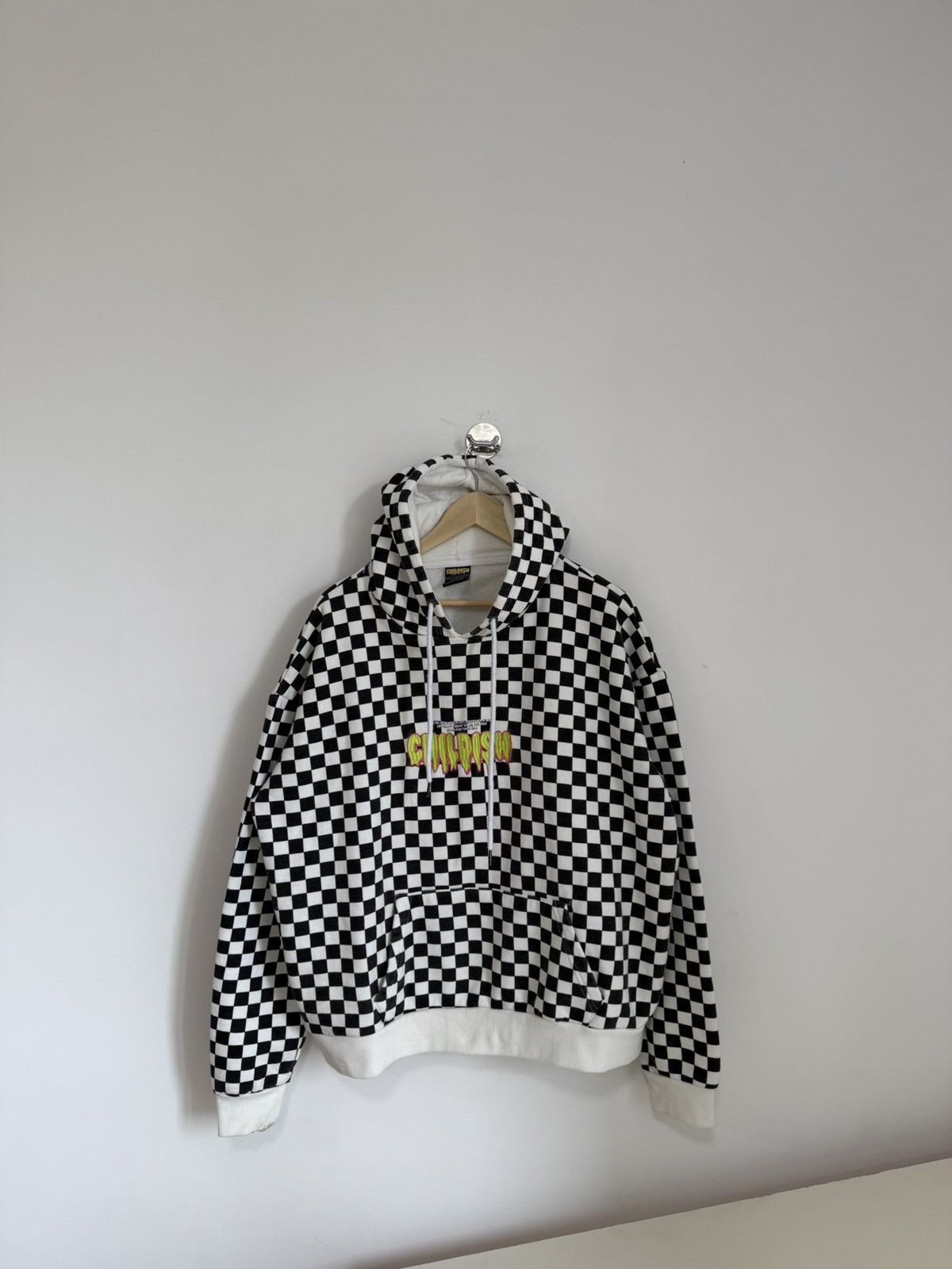 CHILDS Childish Checkerboard Pullover Hoodie Embroidered Logo Back Size US L / EU 52-54 / 3 - 1 Thumbnail
