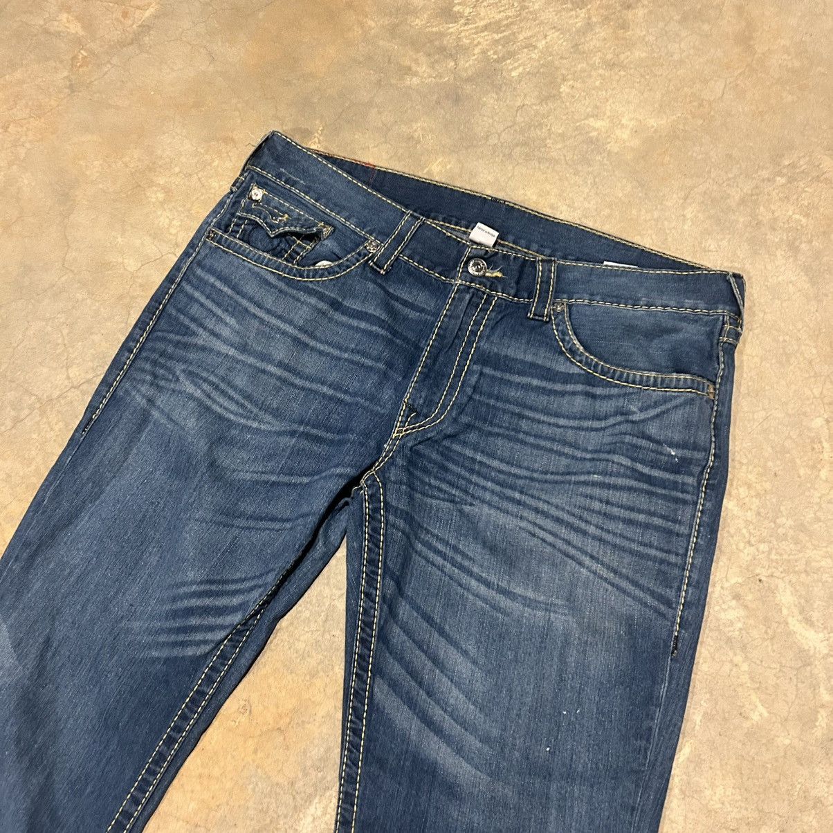True Religion Vintage Y2K True Religion Logo Flap Pocket Baggy Jeans Cyber Size US 40 / EU 56 - 6 Thumbnail