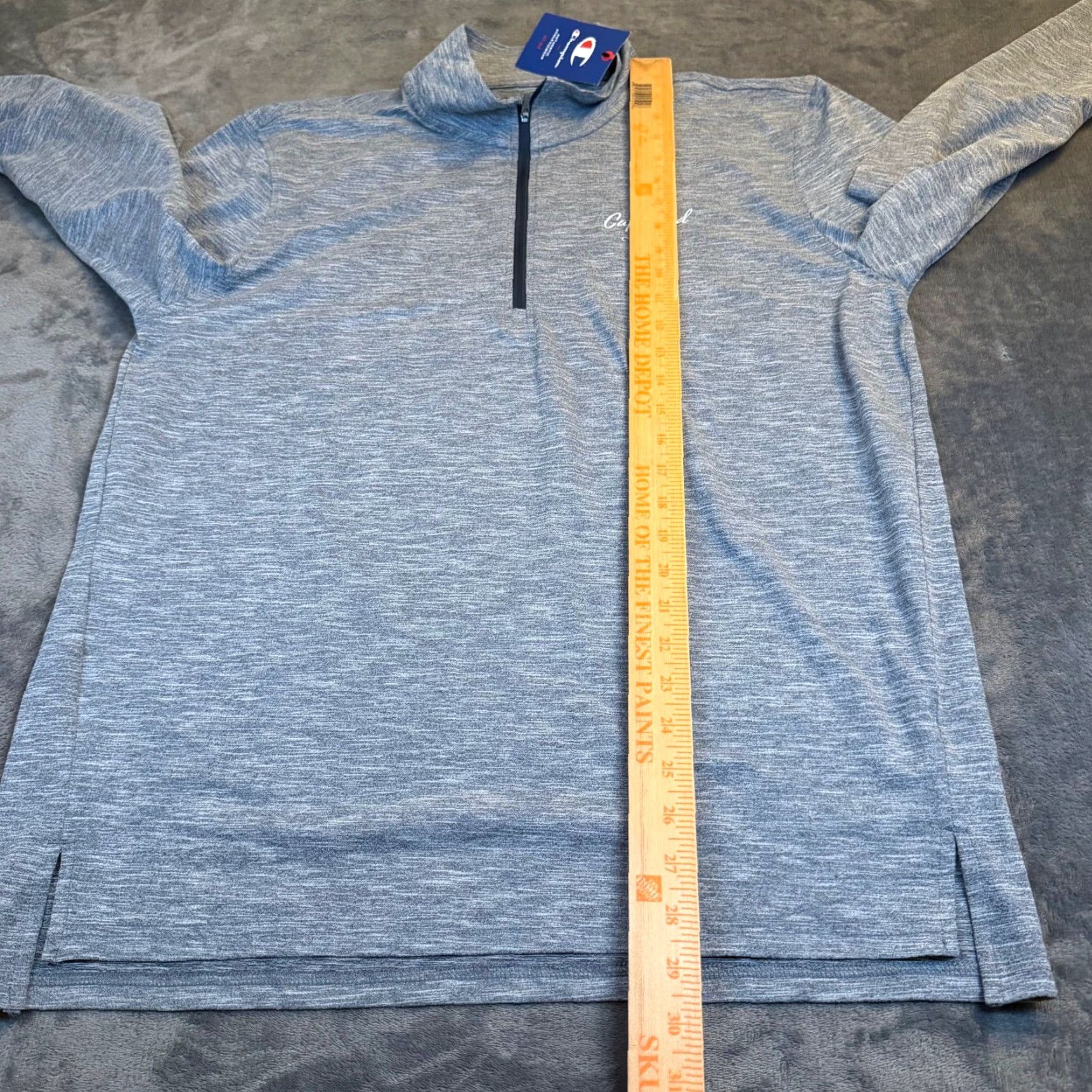 Champion Champion Cape Cod Chatham Quarter Zip Pullover Grey Space Dye Mens L NWT Size US L / EU 52-54 / 3 - 7 Thumbnail
