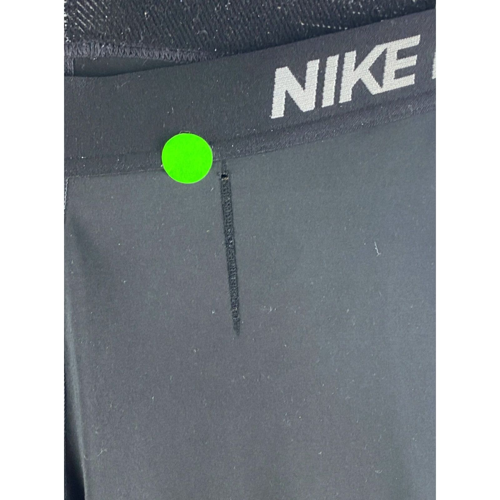 Nike Nike Pro Tights Womens XS Black Cropped Comfortable Stretch Elastic Waist Performance Athletic Leggings Size ONE SIZE - 3 Thumbnail