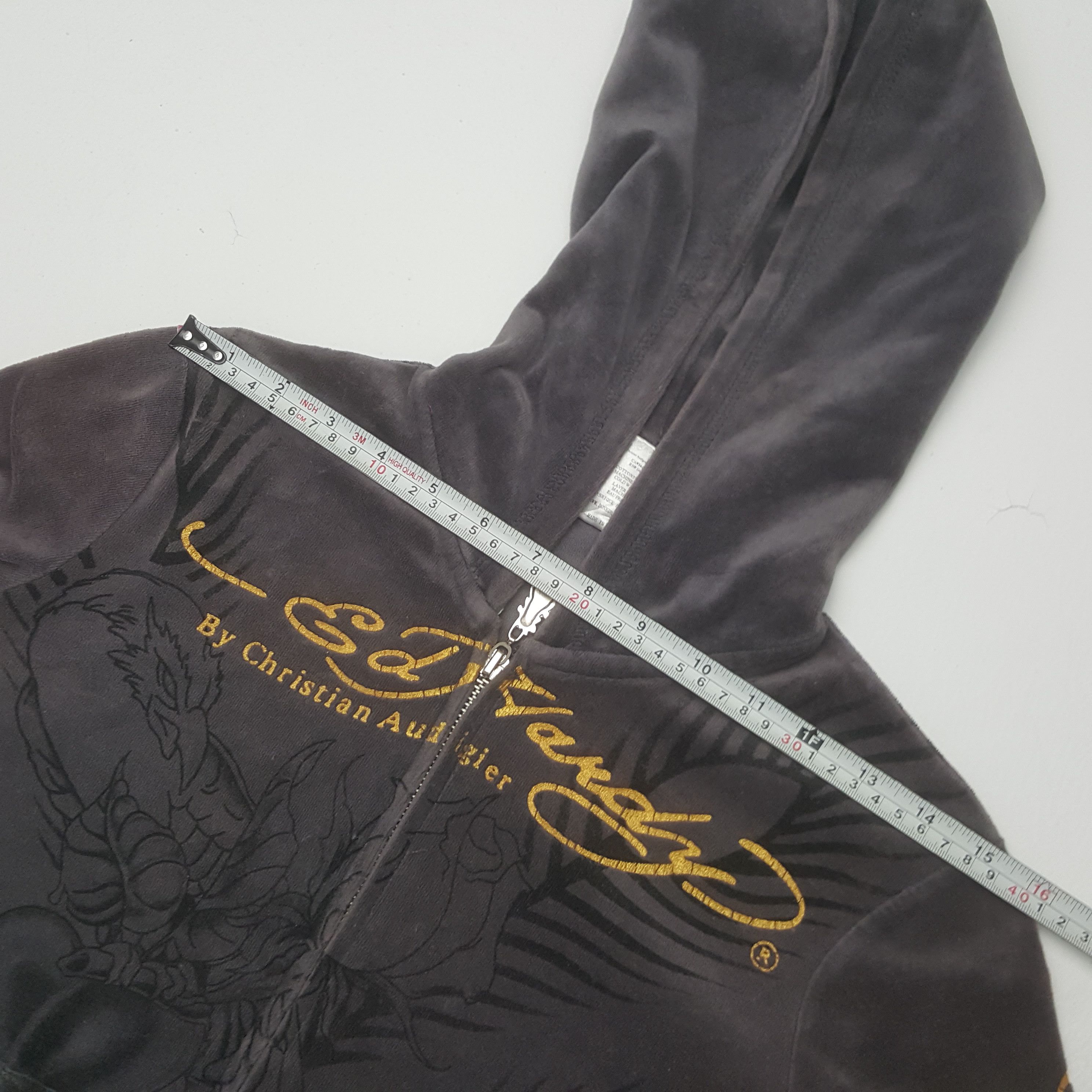 Christian Audigier × Ed Hardy × Vintage Vintage Ed Hardy Zipper Jacket Hoodies Size XS / US 0-2 / IT 36-38 - 7 Thumbnail