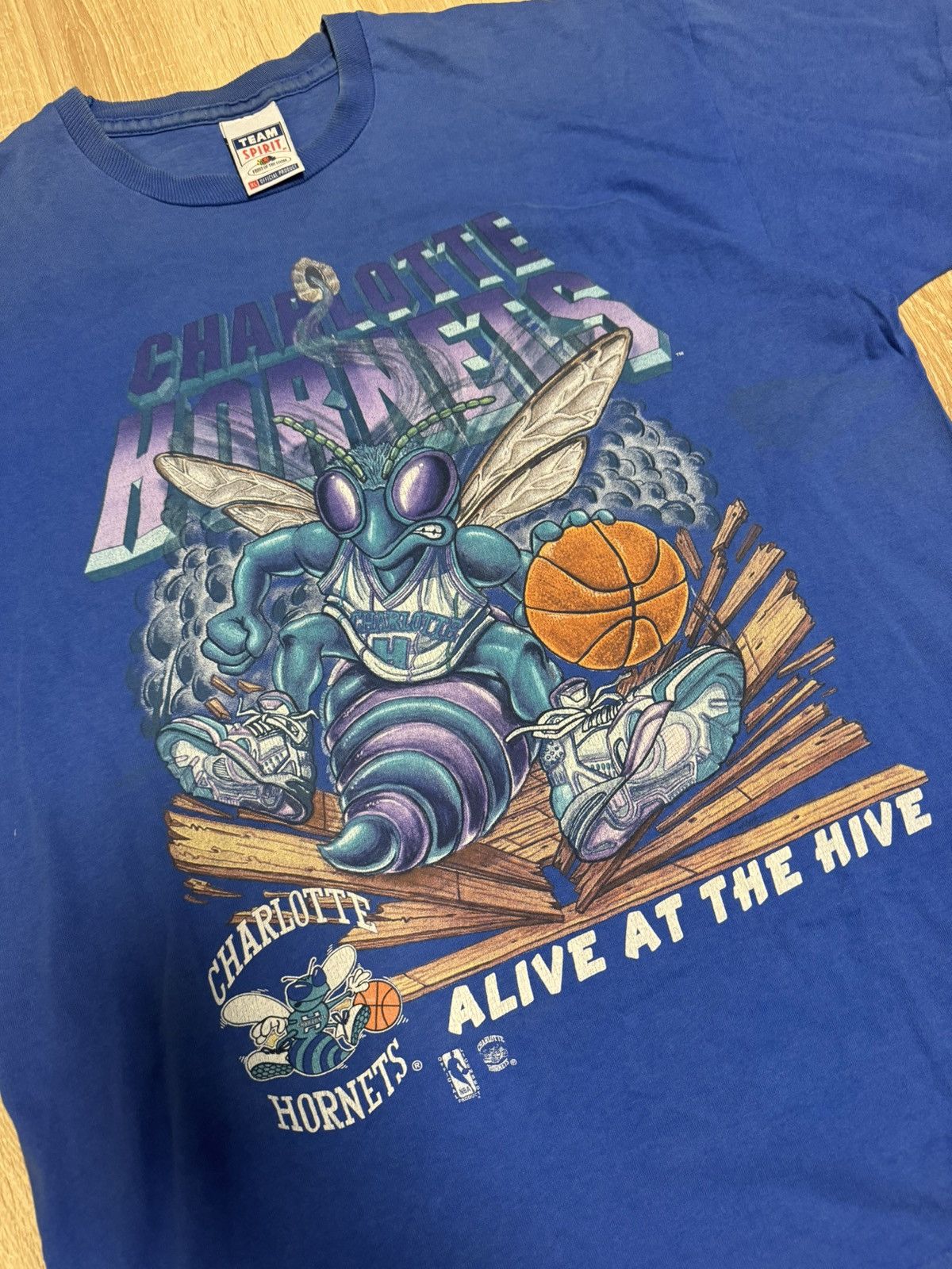 NBA × Vintage Vintage Charlotte Hornets NBA merch 1990s Size US XL / EU 56 / 4 - 2 Thumbnail