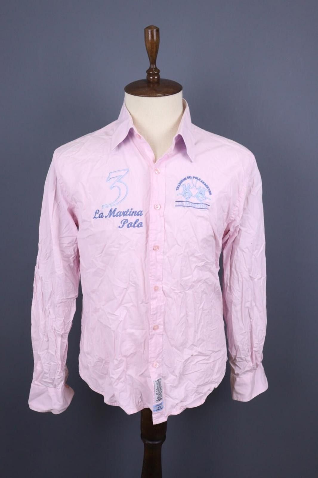 La Martina La Martina Buenos Aires Pink Polo #3 Button Shirt Size XXL Size US XXL / EU 58 / 5 - 1 Thumbnail