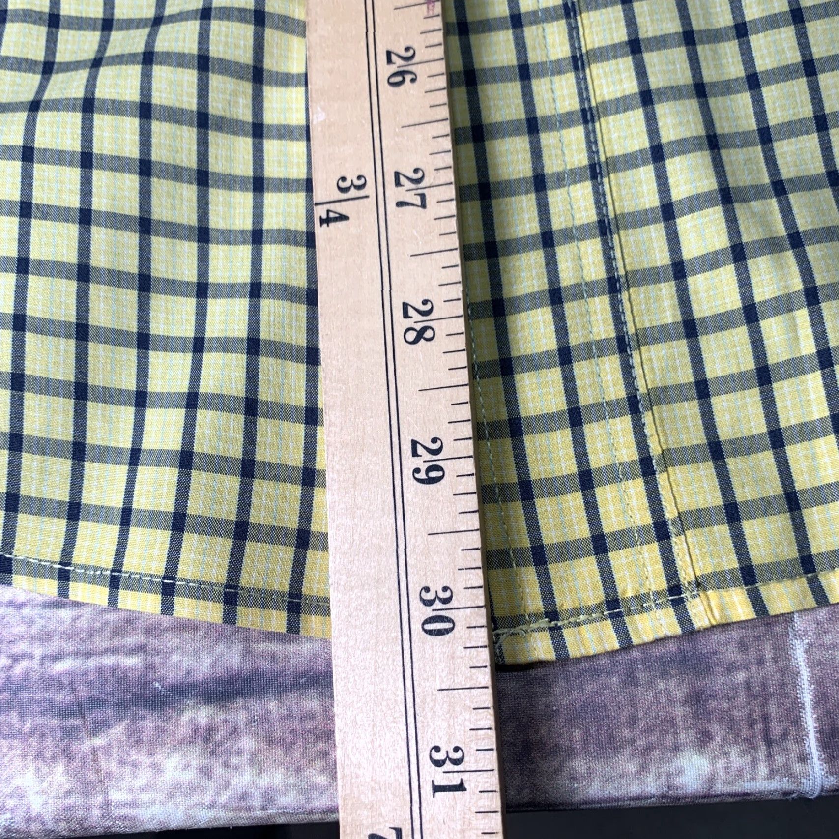 Chaps Chaps Shirt Button-Down Long Sleeve Yellow Plaid L Mens Regular Fit Size US L / EU 52-54 / 3 - 5 Thumbnail