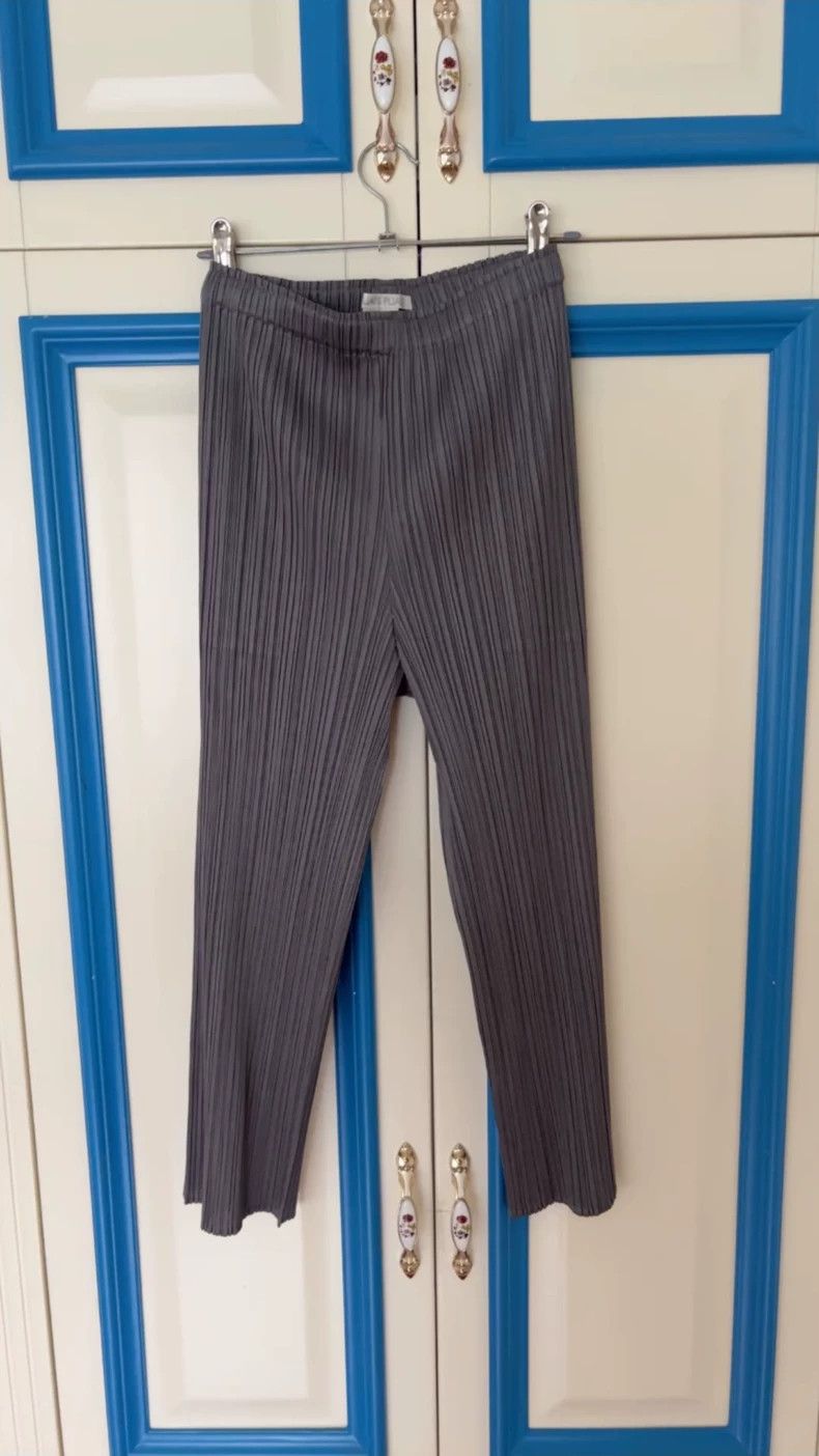 Issey Miyake size:3 Grey pleated pants