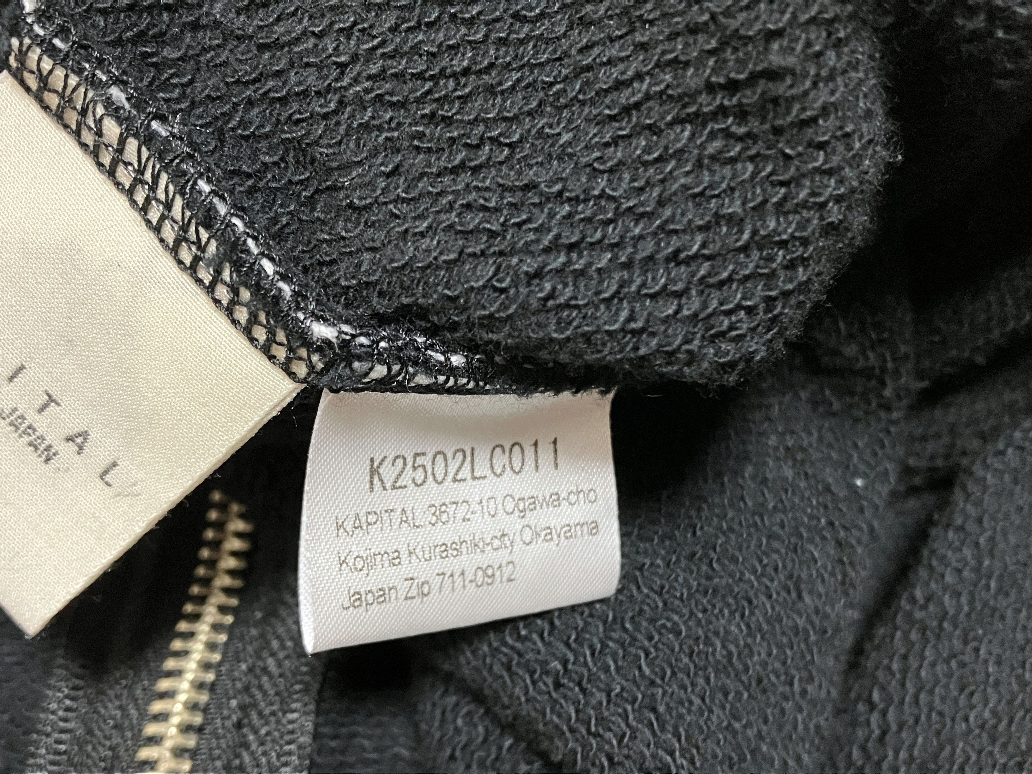 Kapital KAPITAL GYM Hoodie PECKISH RAINBOWY black full zip new Size US M / EU 48-50 / 2 - 10 Thumbnail