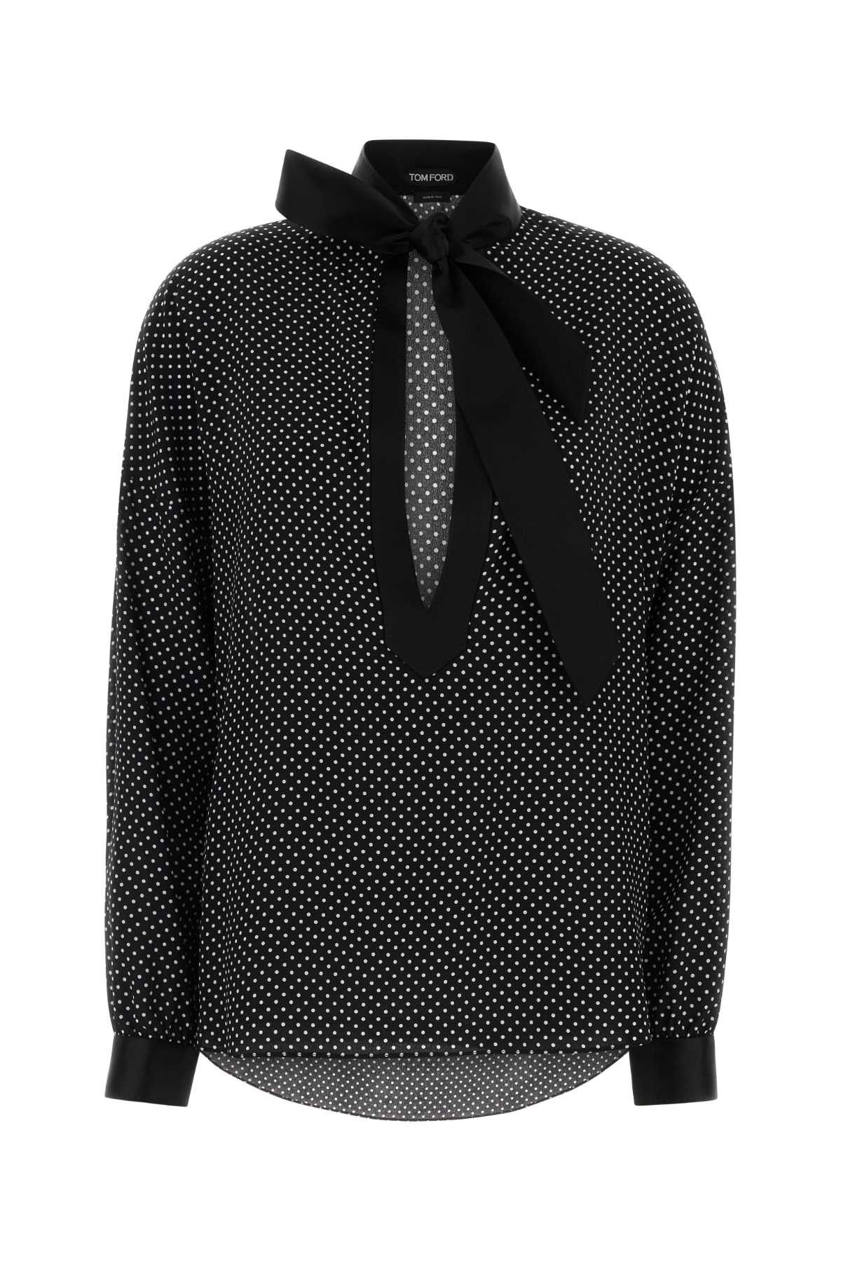 Tom Ford Printed Silk Blouse Size M / US 6-8 / IT 42-44 - 1 Thumbnail