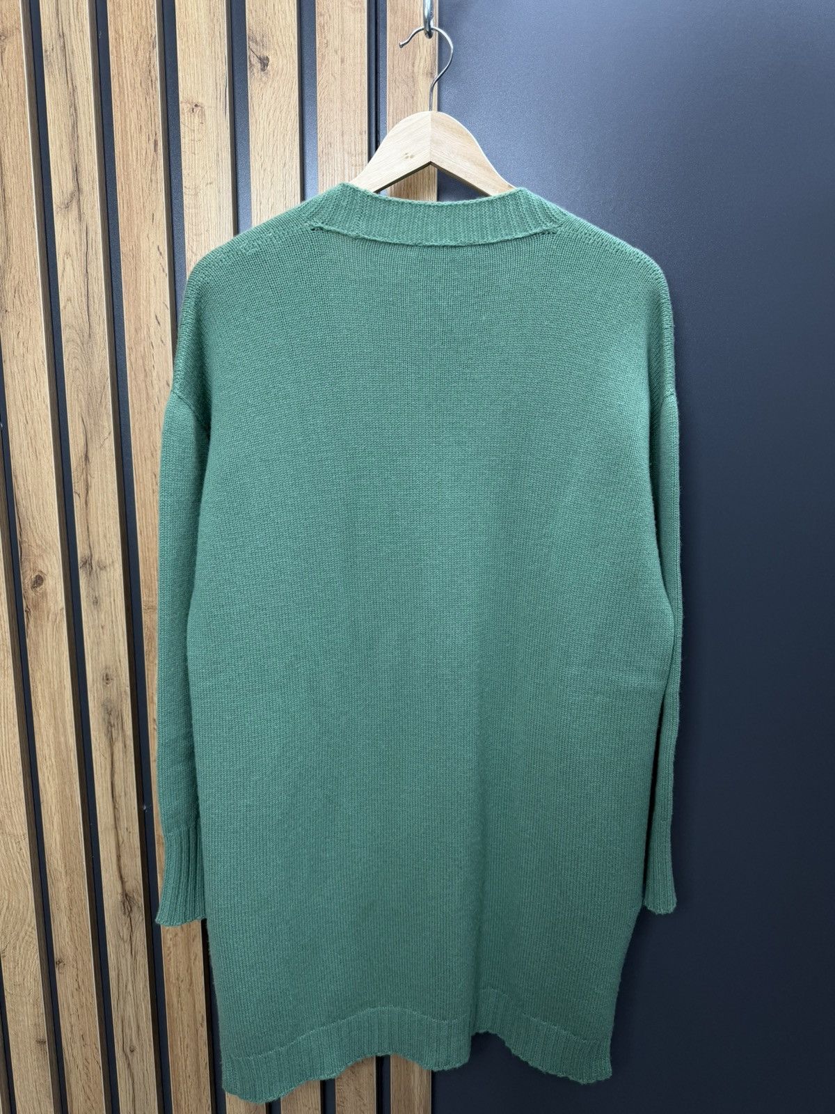 Gran Sasso Gran Sasso Wool Cashmere Cardigan Green Made in Italy Size M Size L / US 10 / IT 46 - 9 Thumbnail