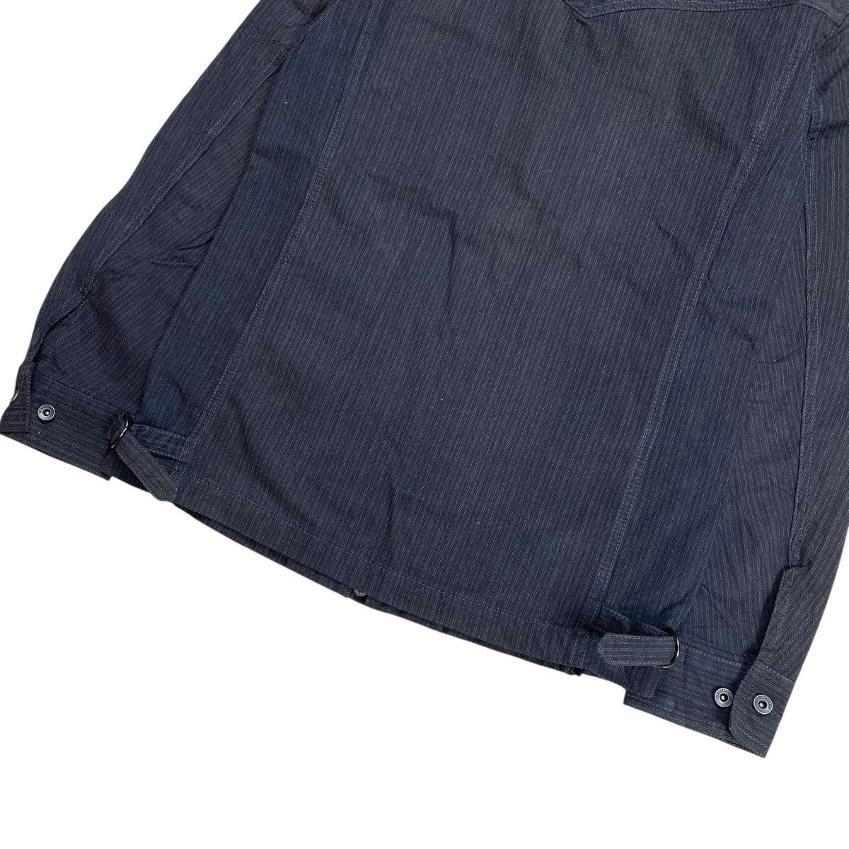 Nicole Club Nicole Club For Men Bikers Denim Stripe Two-Way Jacket Size US M / EU 48-50 / 2 - 7 Thumbnail
