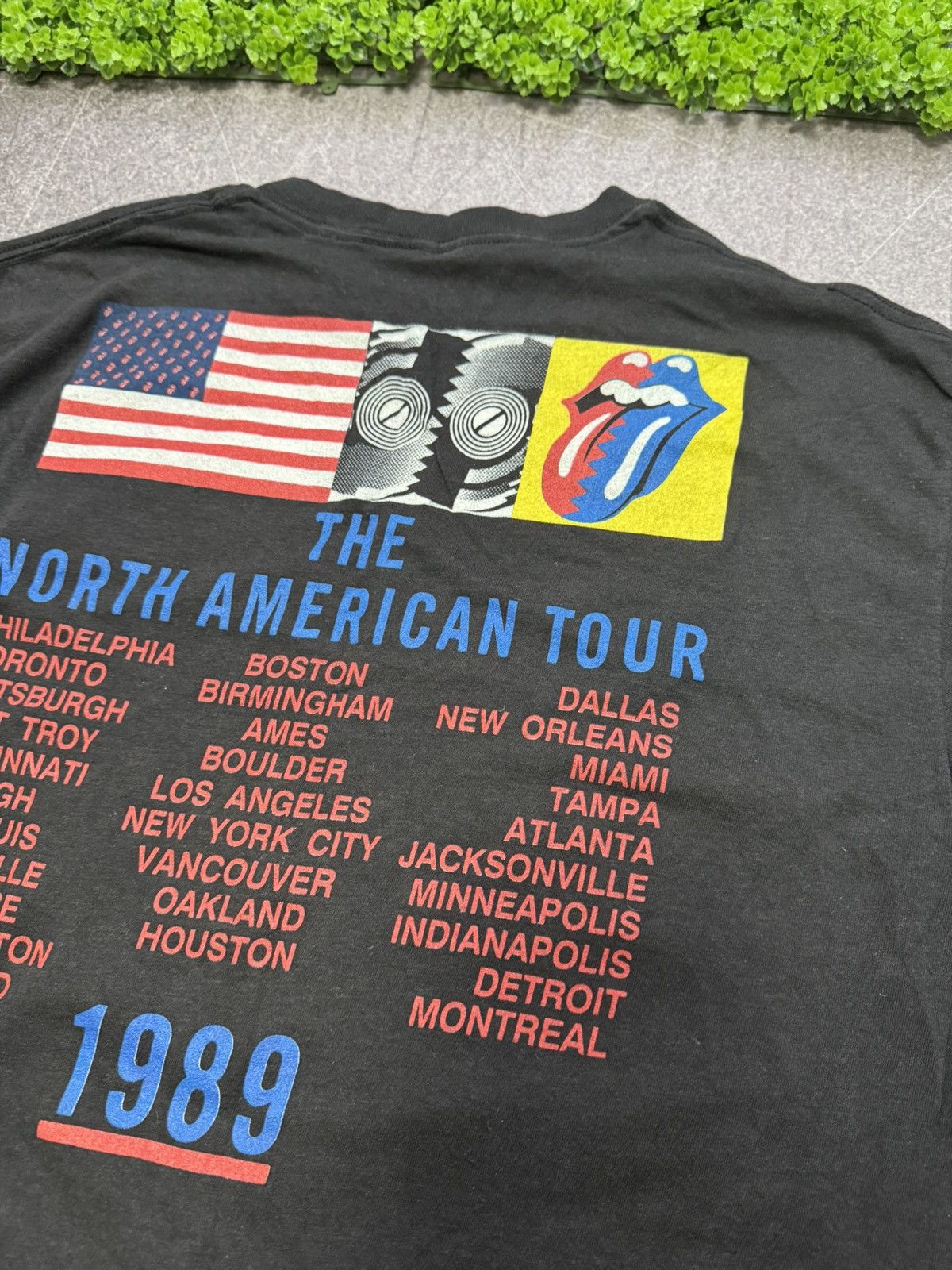 Band Tees Rolling Stones 1989 Steel Wheels Tour Concert T Shirt 50/50 Size US XL / EU 56 / 4 - 20 Thumbnail