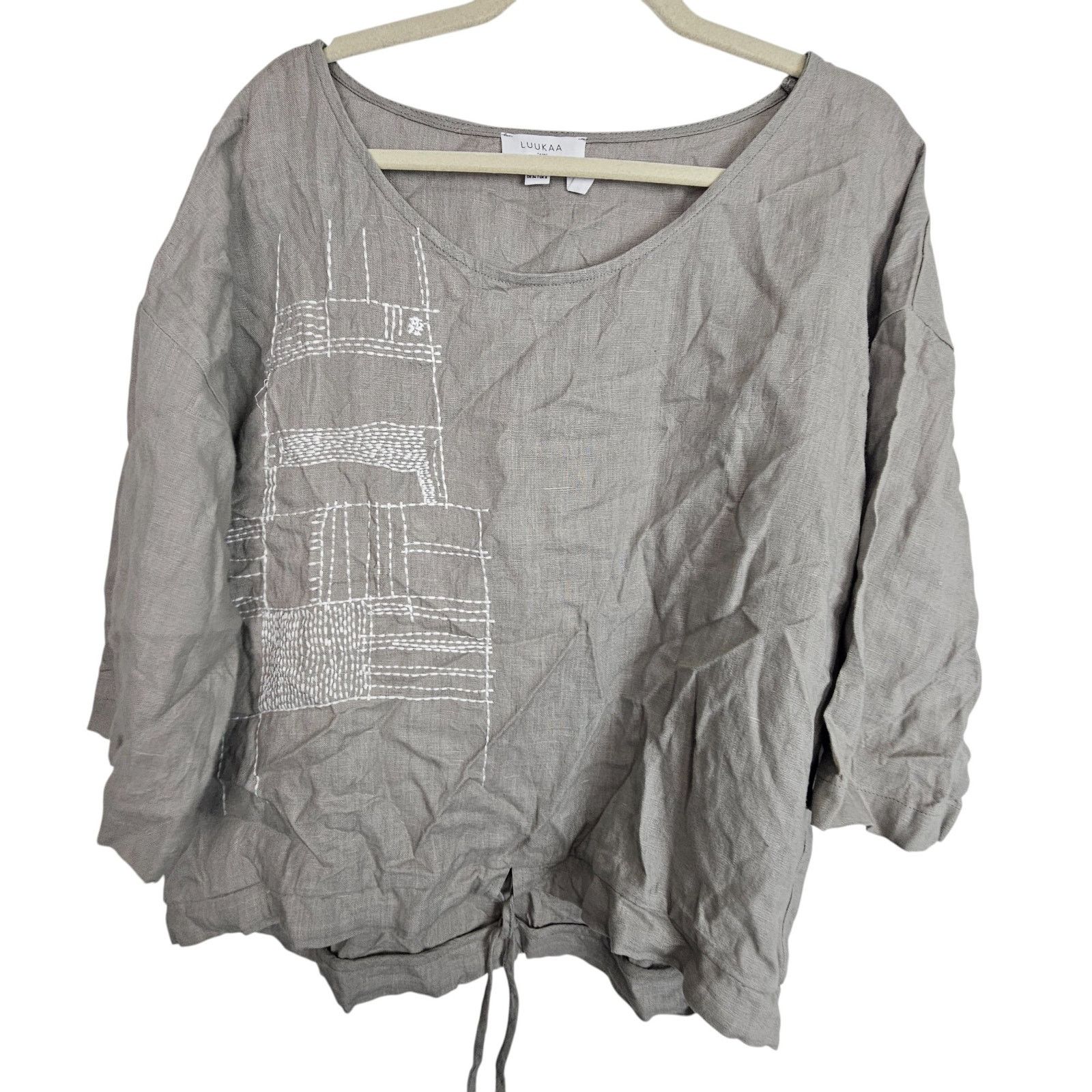 Luar Luukaa Air Womens Linen Tunic Size 4 Lagenlook MInimalist Size S / US 4 / IT 40 - 1 Thumbnail