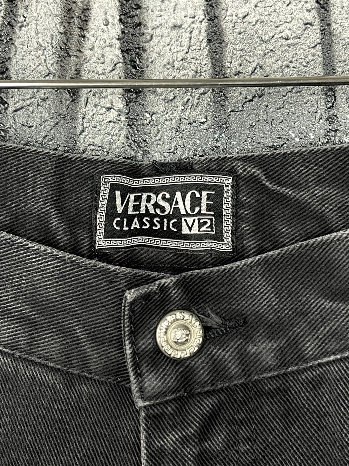 Versace Versace Classic V2 Vintage Washed Black Denim Jeans Men’s Size W33 Size US 33 - 6 Thumbnail