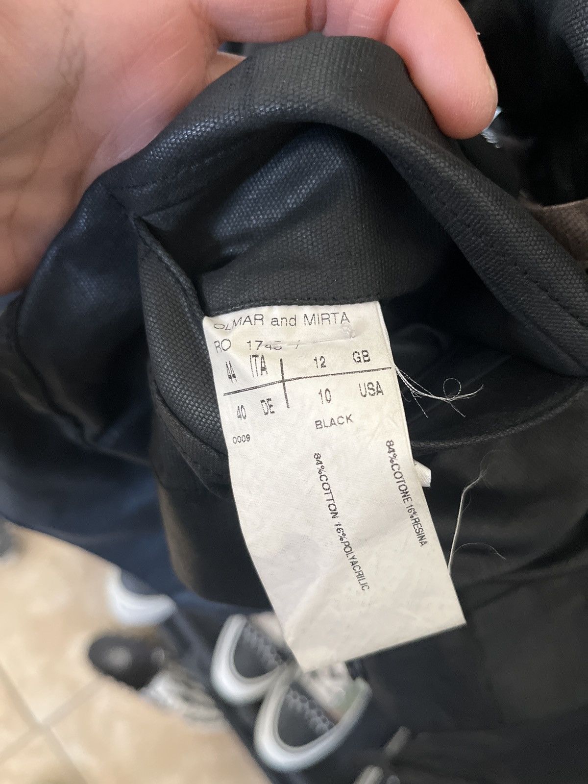 Rick Owens SS03 Rick Owens ‘Suckerball’ waxed denim cargo jacket Size US S / EU 44-46 / 1 - 6 Thumbnail