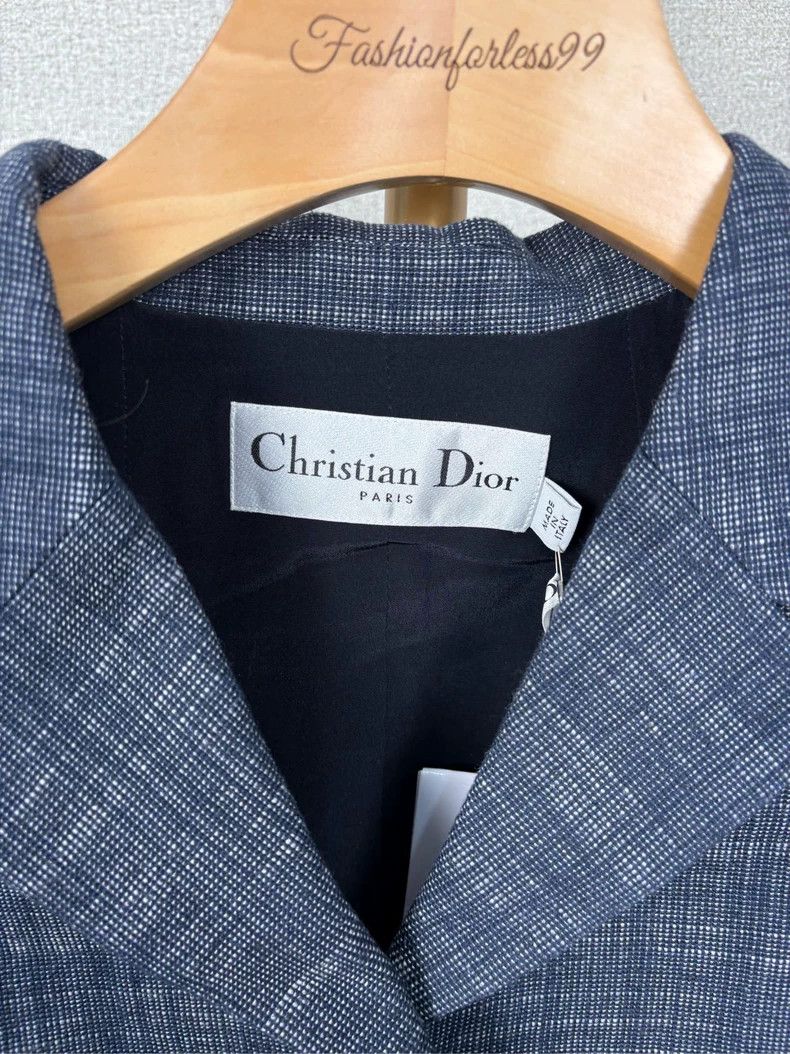 Dior Dior Blue lapel long-sleeved jacket 2504-Nextarrow Size XS / US 0-2 / IT 36-38 - 3 Thumbnail