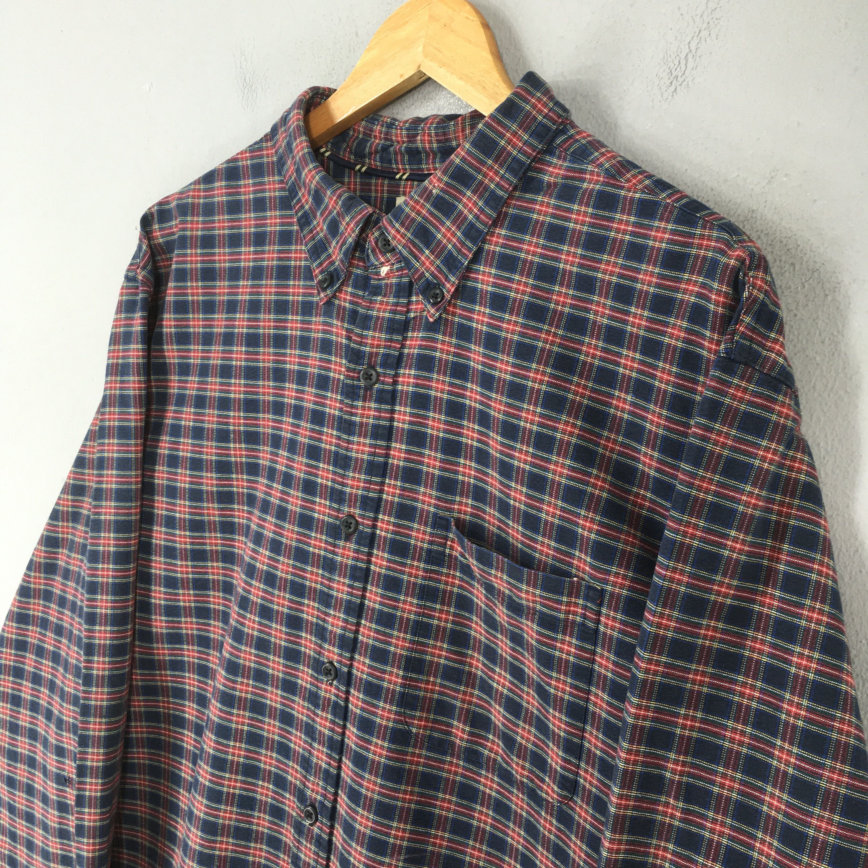 L.L. Bean Vintage LL Bean Flannel Checkered Shirt XLarge Size US XL / EU 56 / 4 - 3 Thumbnail