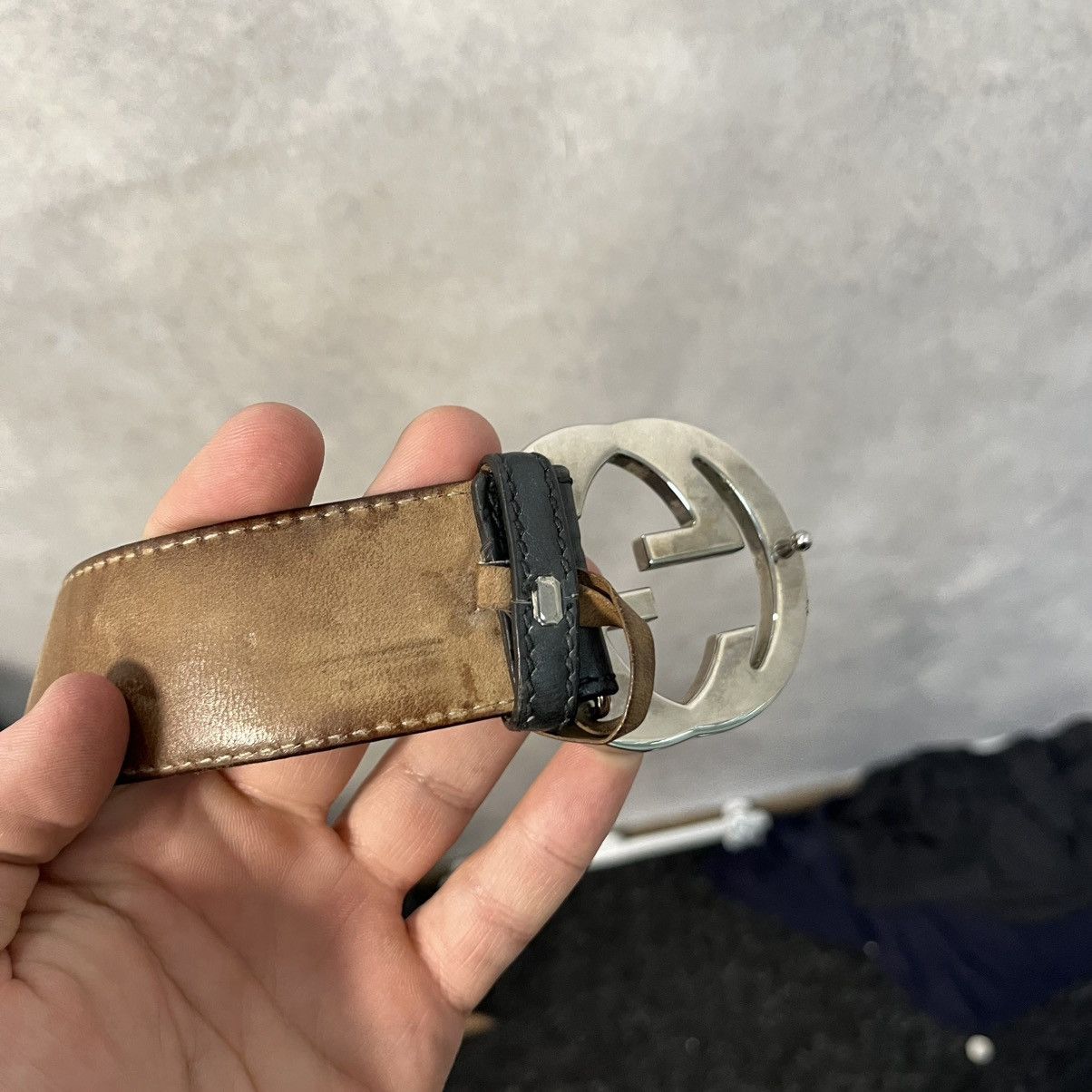 Gucci Gucci Belt GG Monogram Black Size ONE SIZE - 7 Thumbnail