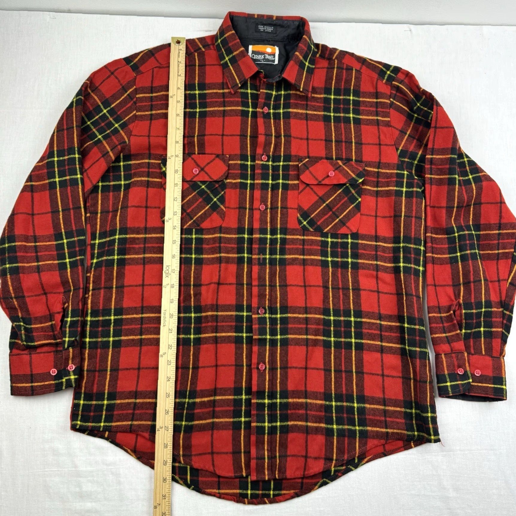 Vintage VINTAGE Ozark Trail Flannel Button-Up Men’s Large Red Plaid 90s Workwear Casual Travel Shirt Size US L / EU 52-54 / 3 - 4 Thumbnail