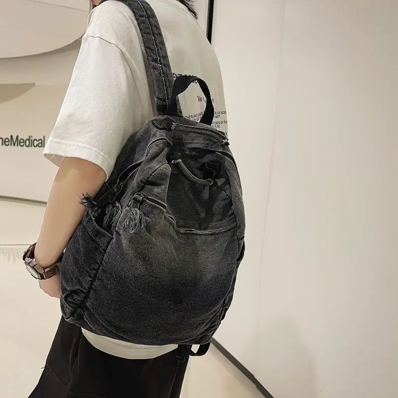 Japanese Brand Denim Backpack Size ONE SIZE - 1 Thumbnail