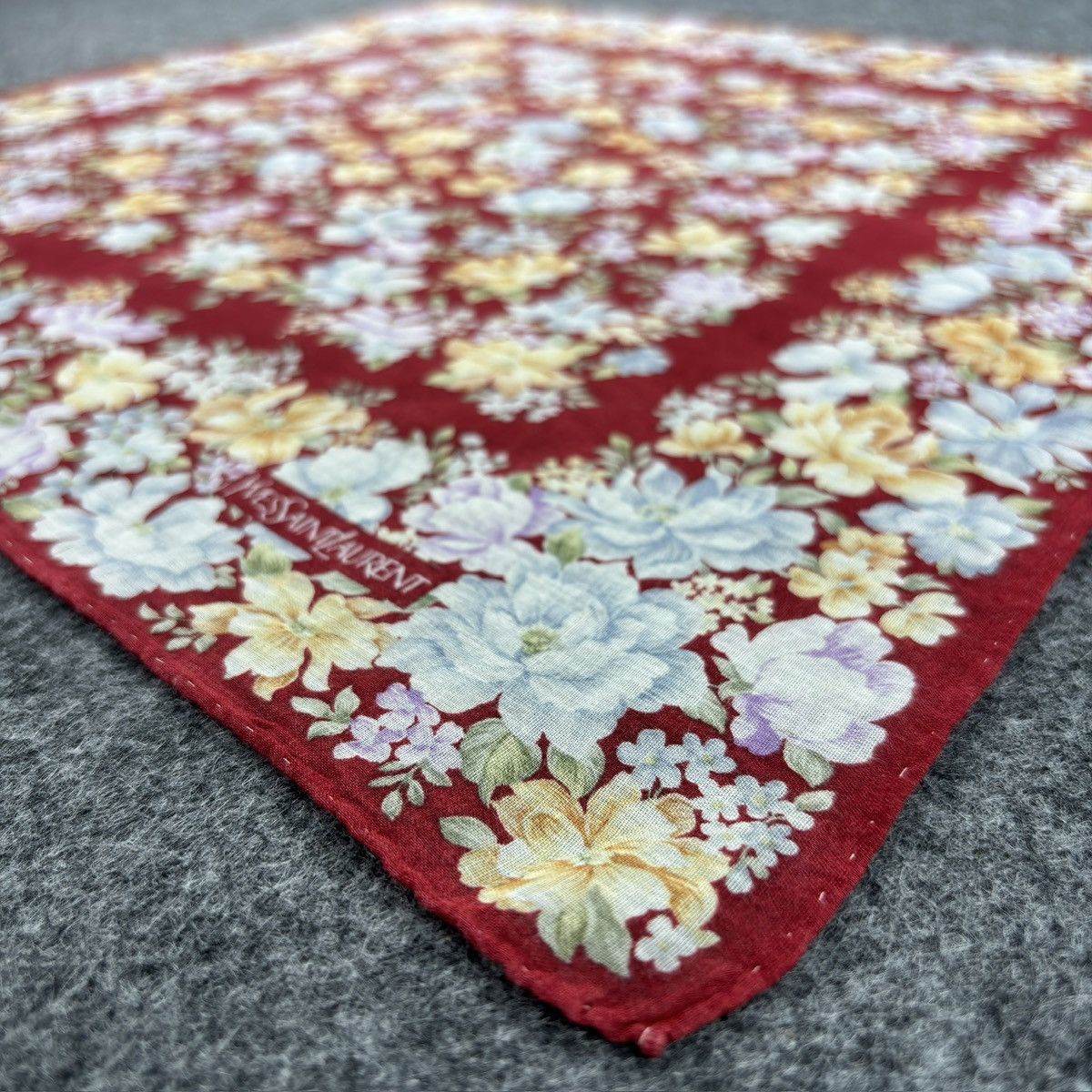 Vintage × Yves Saint Laurent Handkerchief # E043 # Bandana # Neckerchief Size ONE SIZE - 5 Thumbnail