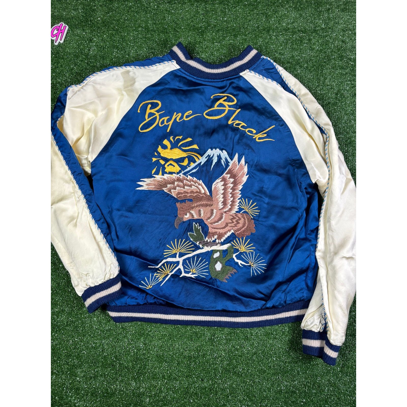 Bape Bape Black Reversible Satin Mural Bomber Size Medium Size US M / EU 48-50 / 2 - 4 Thumbnail