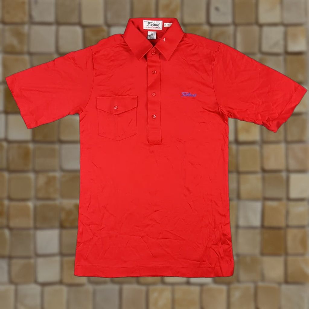 Titleist Titleist Golf Polo Mens Size S Red Vintage Pocket Collared Shirt Size US S / EU 44-46 / 1 - 1 Thumbnail