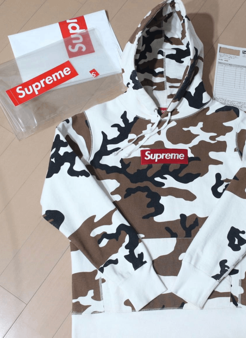 Supreme Supreme Caw Camo Box Logo Pullover Hoodie Size US S / EU 44-46 / 1 - 2 Thumbnail