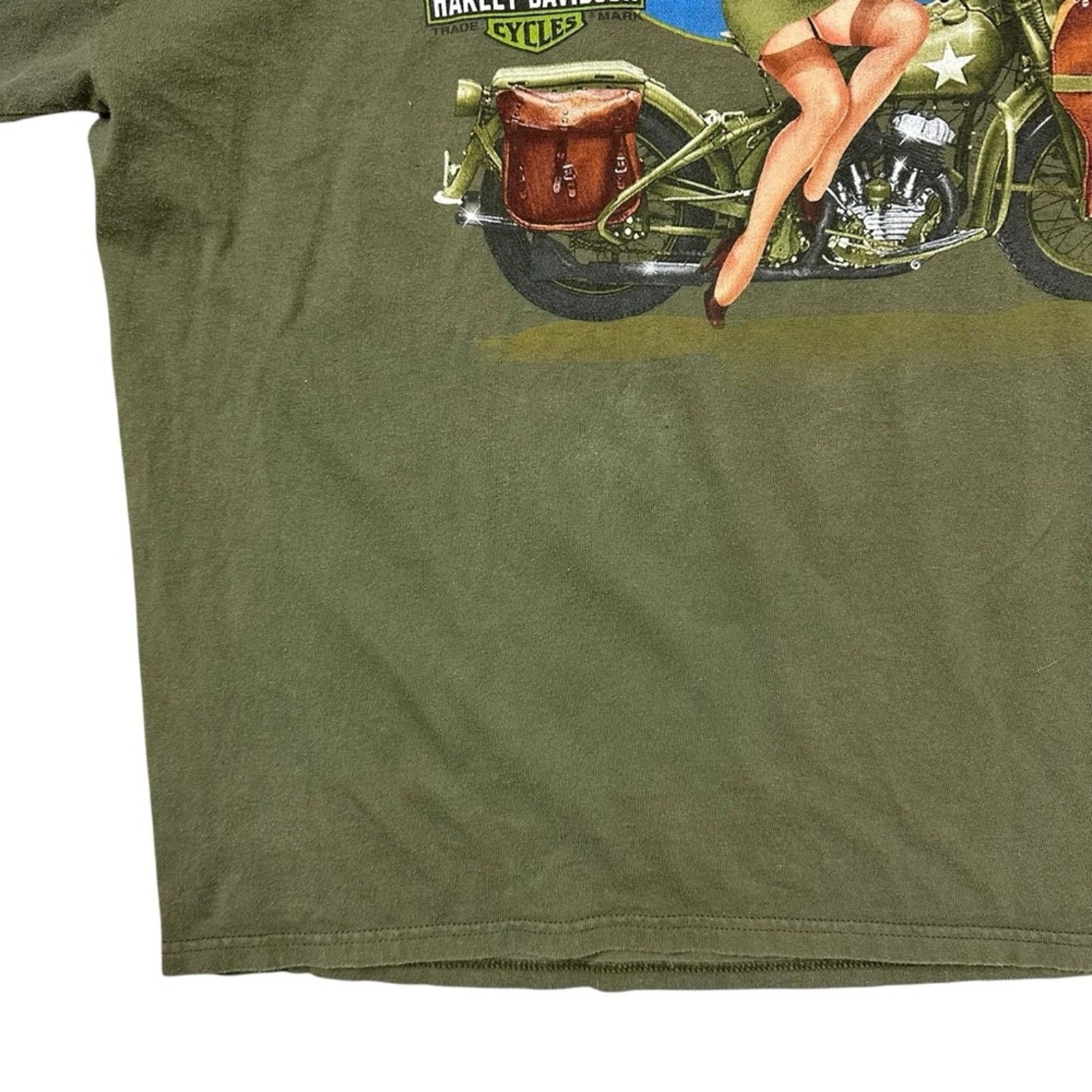 Harley Davidson Harley-Davidson Motorcycle St Augustine Green T-shirt 2XL Size US XXL / EU 58 / 5 - 6 Thumbnail