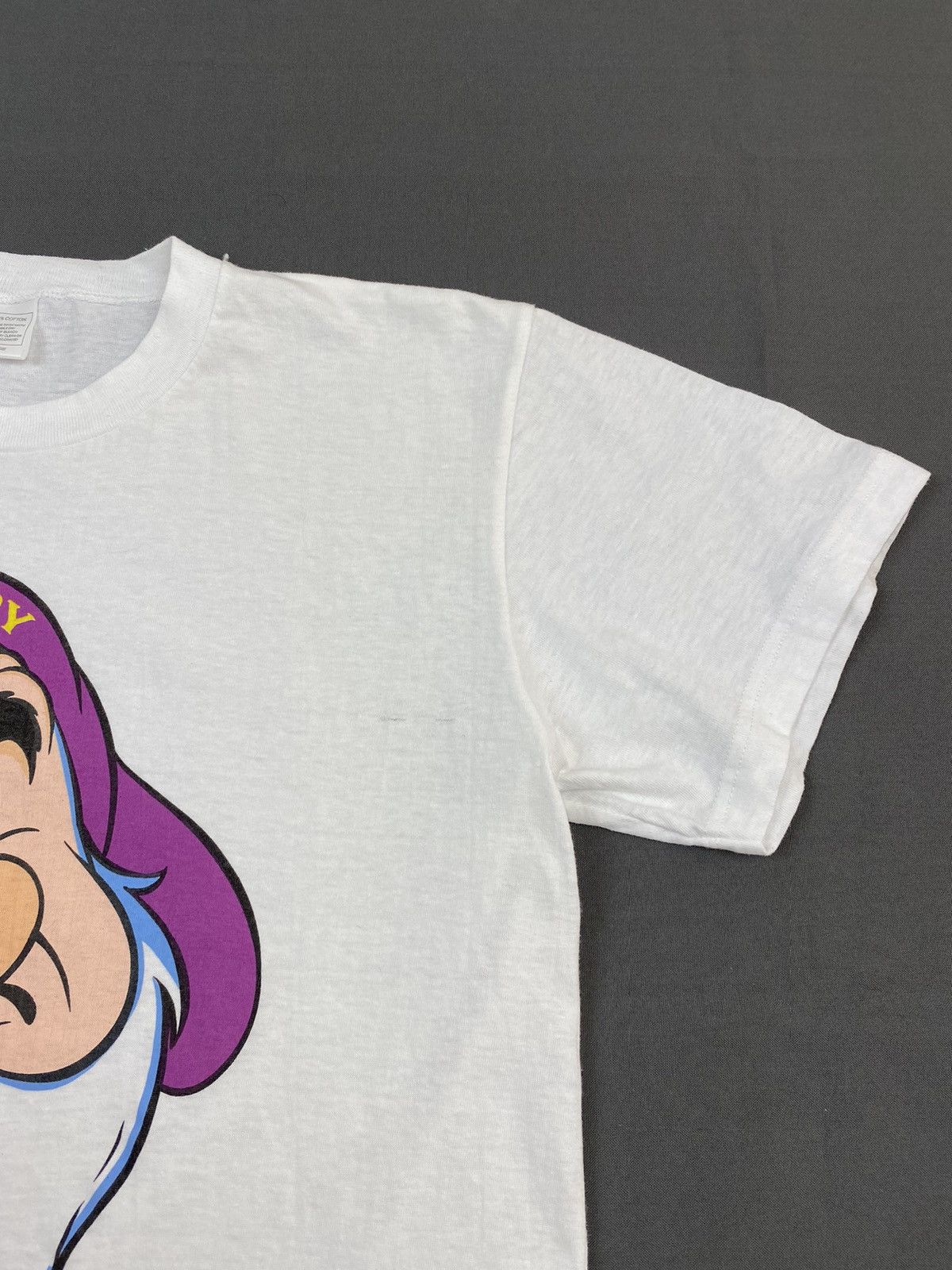 Disney 1980’s Vintage Grumpy The Dwarf Graphic T-Shirt Size US L / EU 52-54 / 3 - 3 Thumbnail