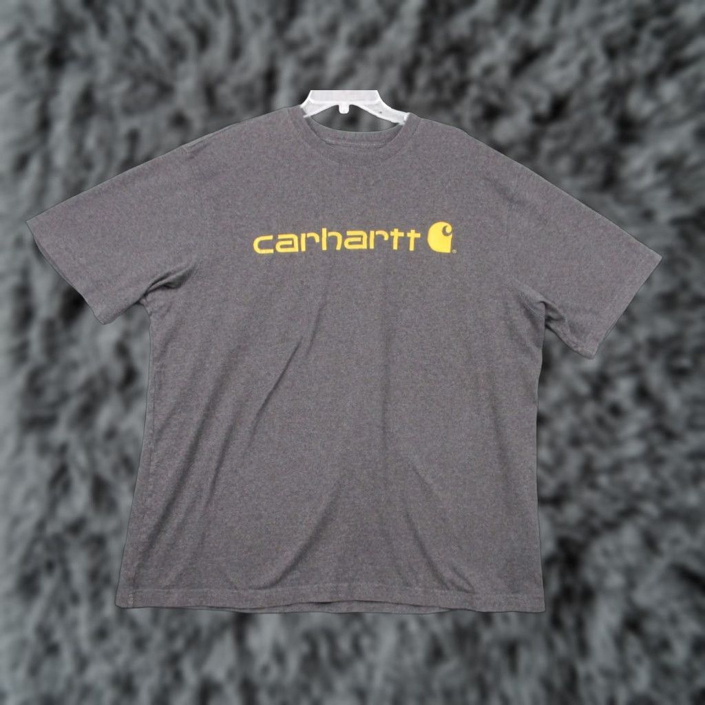 Carhartt Carhartt Shirt XL Mens Gray Spelled Out Crew Neck Original Fit Shirt Size US XL / EU 56 / 4 - 1 Thumbnail