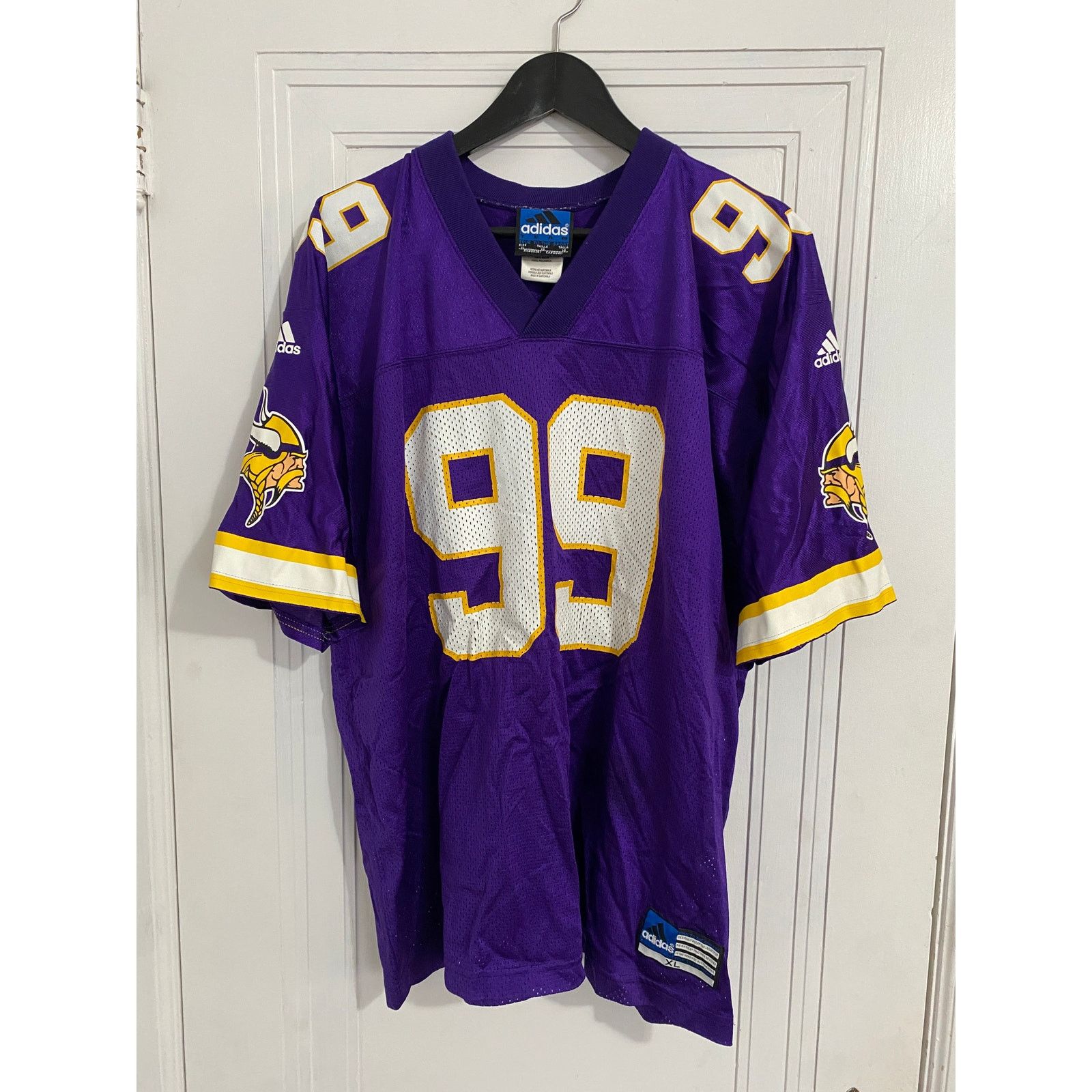 Adidas Retro Minnesota Vikings Chris Hovan Jersey Size XL Size US XL / EU 56 / 4 - 2 Thumbnail