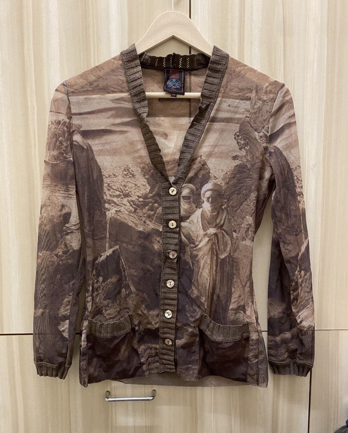 Jean Paul Gaultier JPG SS98 Archival Bedouins Mesh Cardigan & Mock Neck Top Set Size S / US 4 / IT 40 - 5 Thumbnail