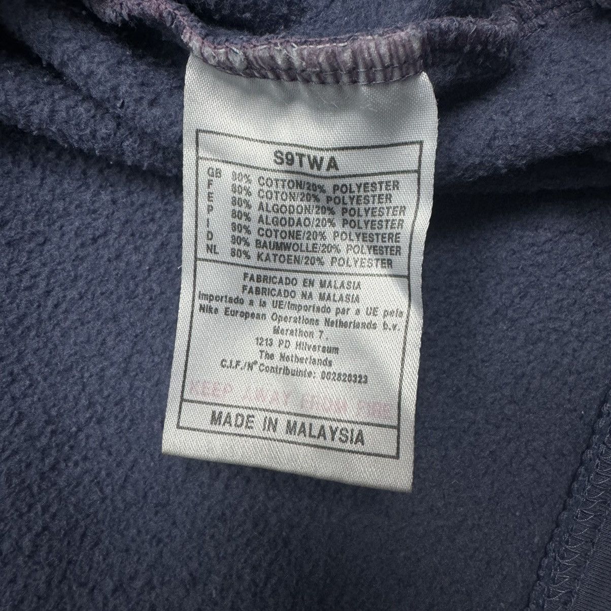 Nike Vintage Nike Y2K Drill Big Swoosh Pale Purple Crewneck Size US L / EU 52-54 / 3 - 12 Thumbnail