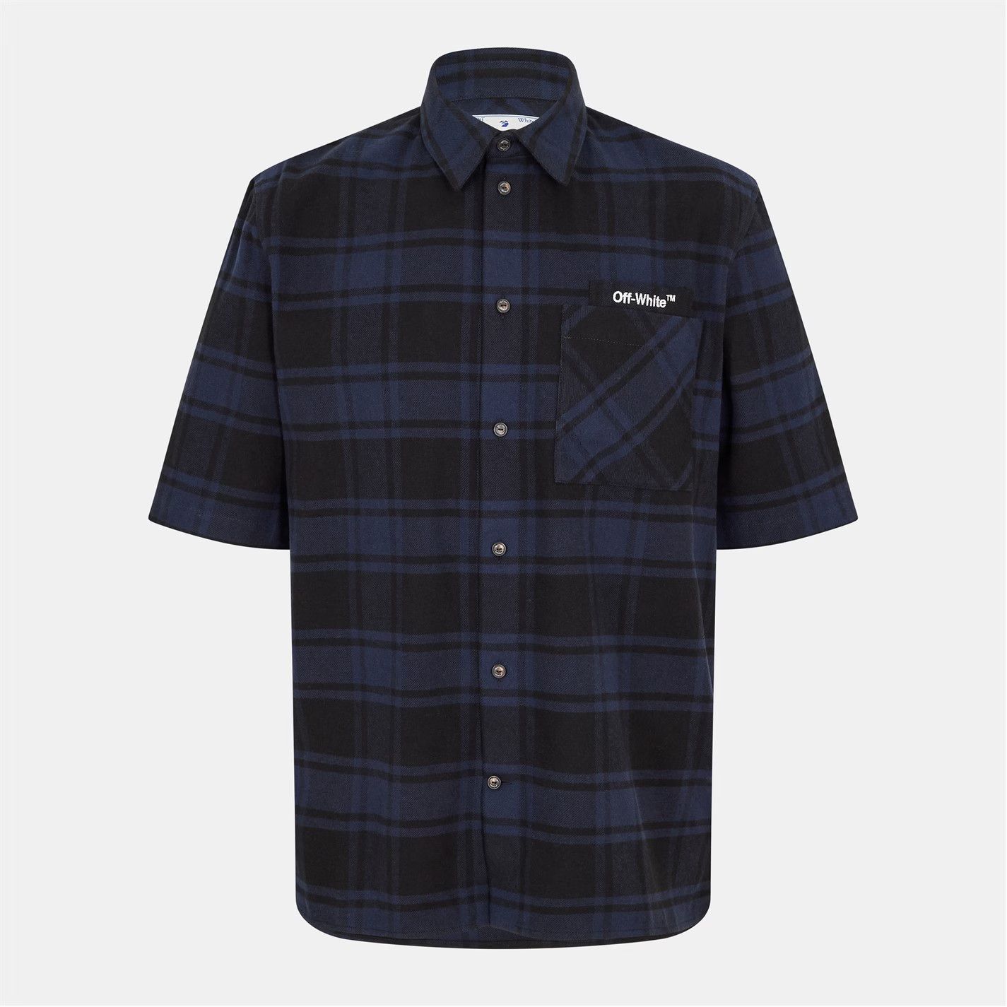 Off-White o1g2r1mq0326 Long Sleeve Shirt in Blue/Black Size US XS / EU 42 / 0 - 1 Thumbnail