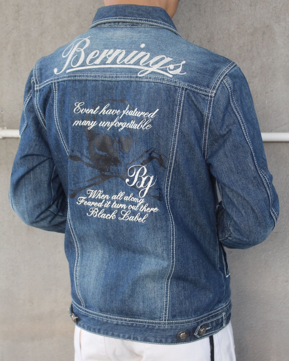 Hysteric Glamour 2000S BERNINGS SHO ZIP UP EMBROIDERED DENIM JACKET Size US L / EU 52-54 / 3 - 2 Thumbnail
