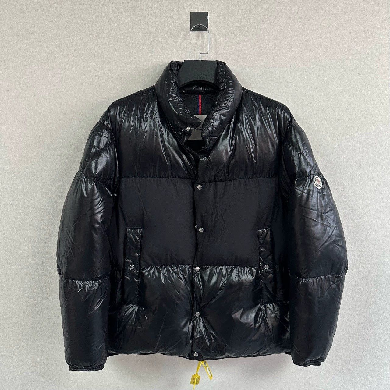 Moncler moncler black quilted logo collar down jacket Size US L / EU 52-54 / 3 - 1 Thumbnail