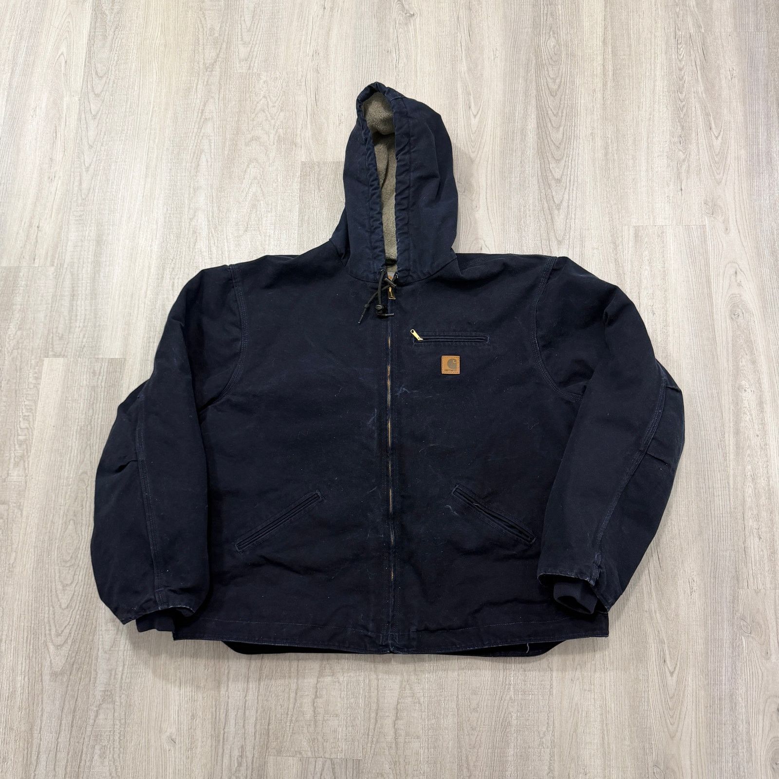 Carhartt Vintage Carhartt Hooded Jacket Men’s 3XL Blue Sherpa Zip Size US XXL / EU 58 / 5 - 1 Thumbnail