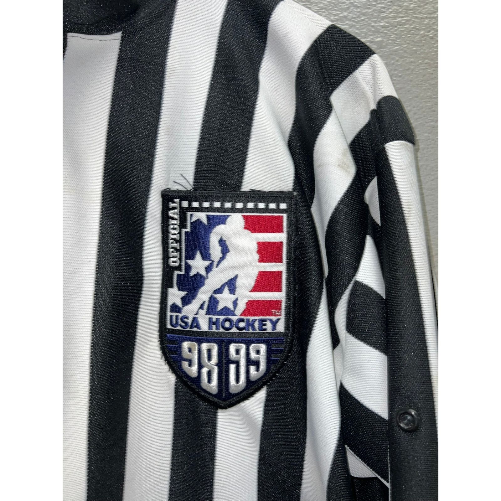 Vintage Vintage USA Hockey Referee Jersey Official 98 90s VTG XL Size US XL / EU 56 / 4 - 3 Thumbnail