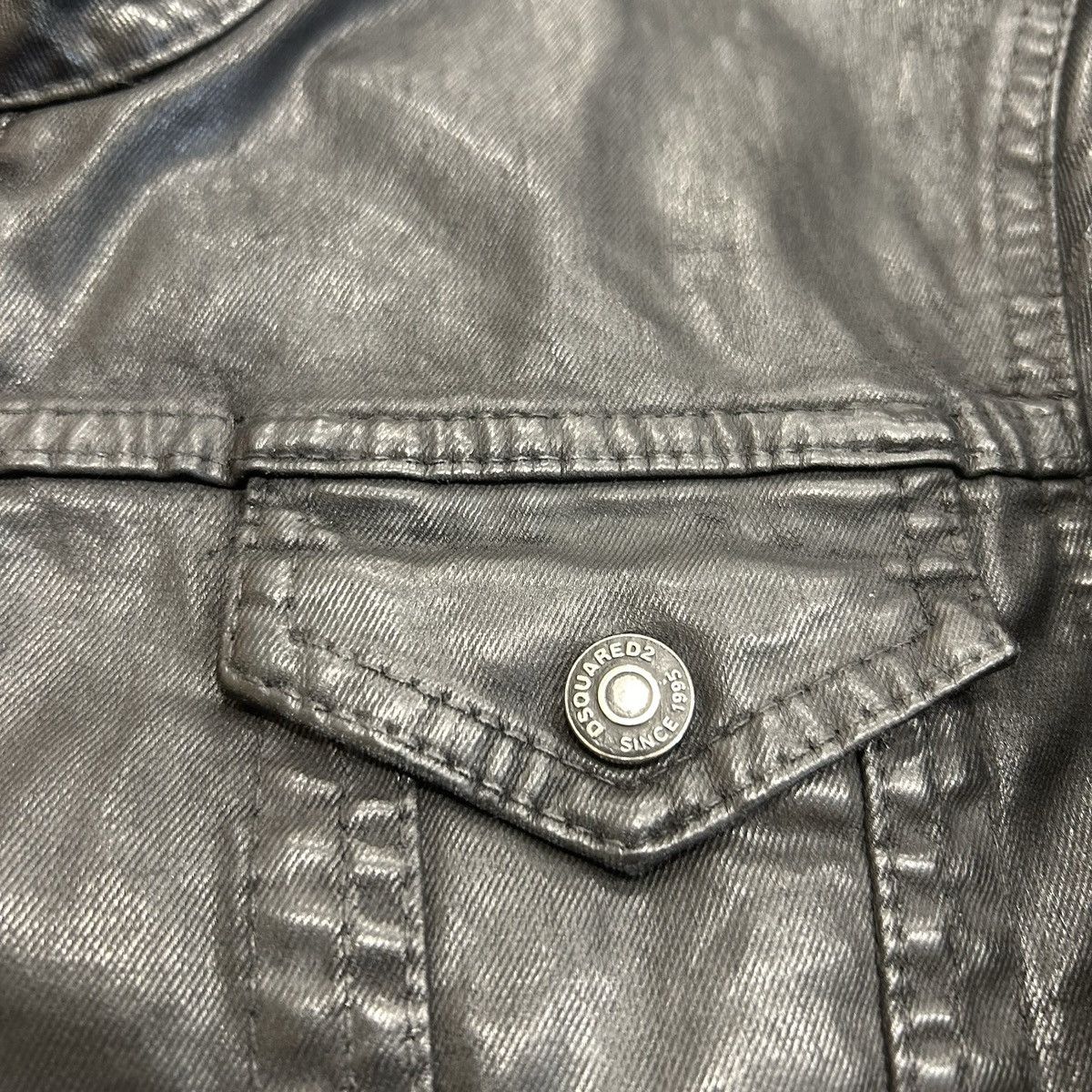 Dsquared2 DSQUARED2 Wax Coated Zip-Up Jacket 44 Size US S / EU 44-46 / 1 - 3 Thumbnail