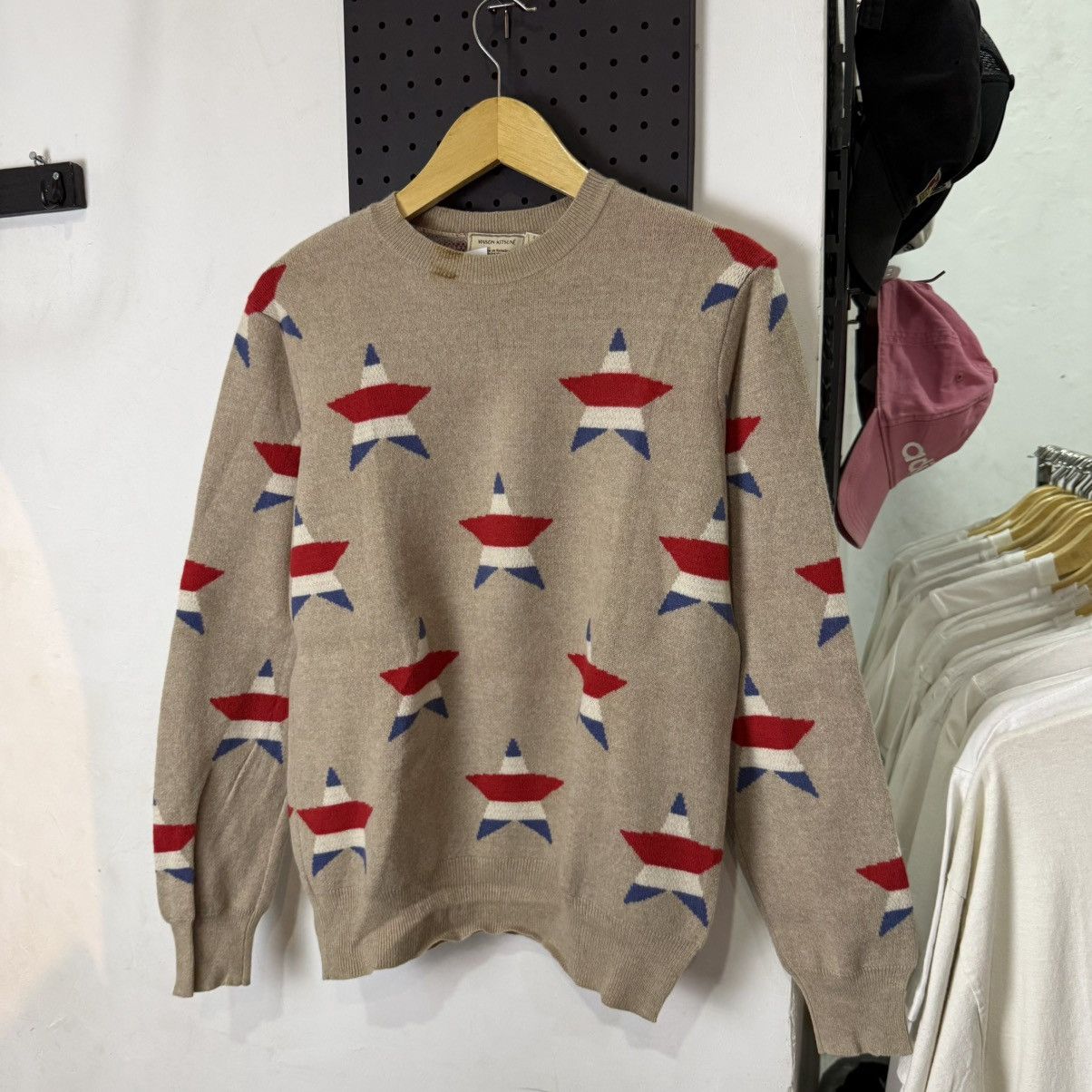 Maison Kitsune Maison Kitsune all over stars wool sweatknit Size US M / EU 48-50 / 2 - 2 Thumbnail