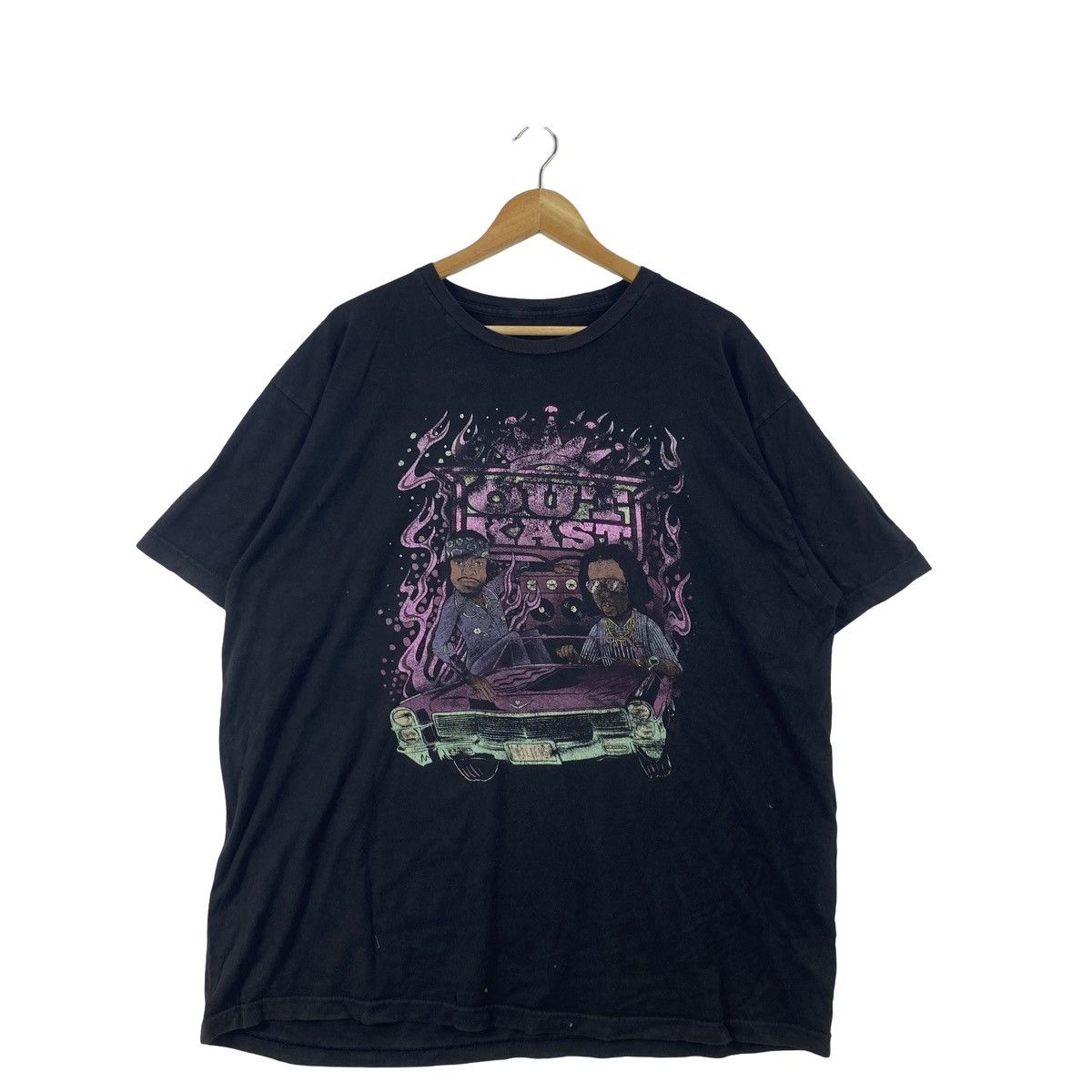 Vintage Vintage OUTKAST GRAPHIC Flame Car Print Hip Hop Size US XXL / EU 58 / 5 - 3 Thumbnail