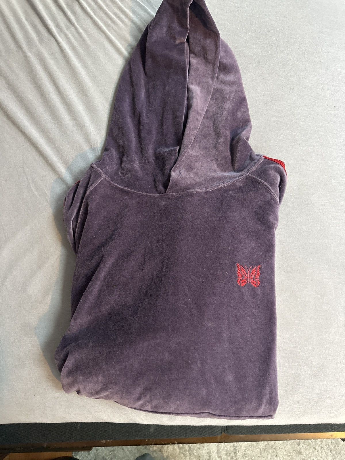 Needles Needles velour purple hoodie Size US XL / EU 56 / 4 - 1 Thumbnail