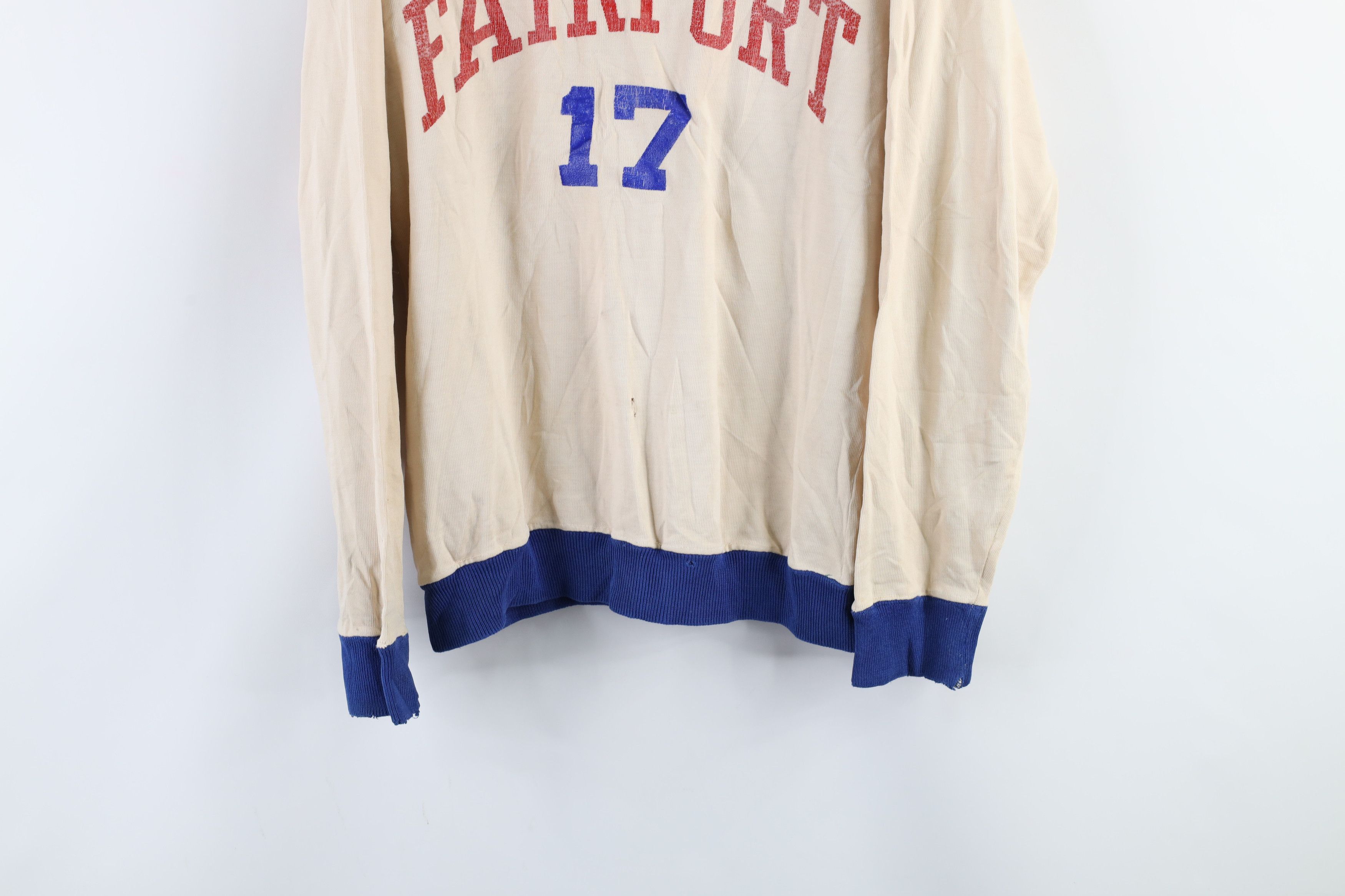 Vintage Vintage 20s 30s Fairport Long Sleeve Varsity Jersey USA Size US M / EU 48-50 / 2 - 3 Thumbnail